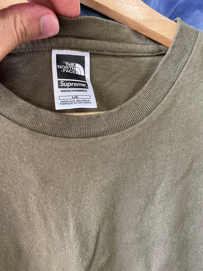 Supreme x North Face Pocket Tee “Olive”