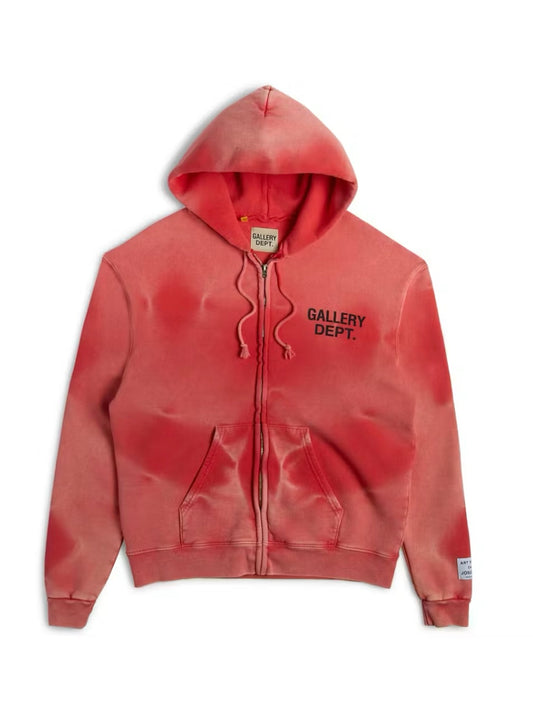 Gallery Dept. Sun Faded Zip Up “Red”