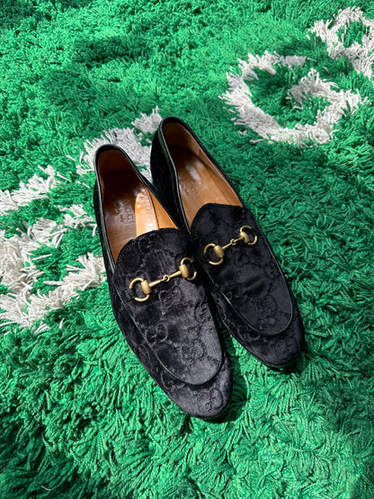 Gucci Jordaan GG Velvet Loafer