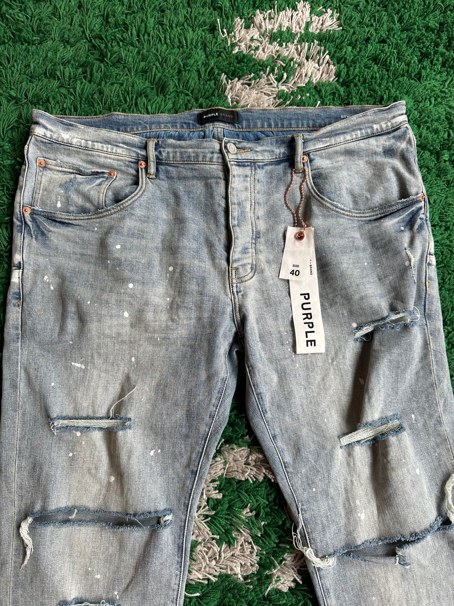 Purple Jeans “Splatter”