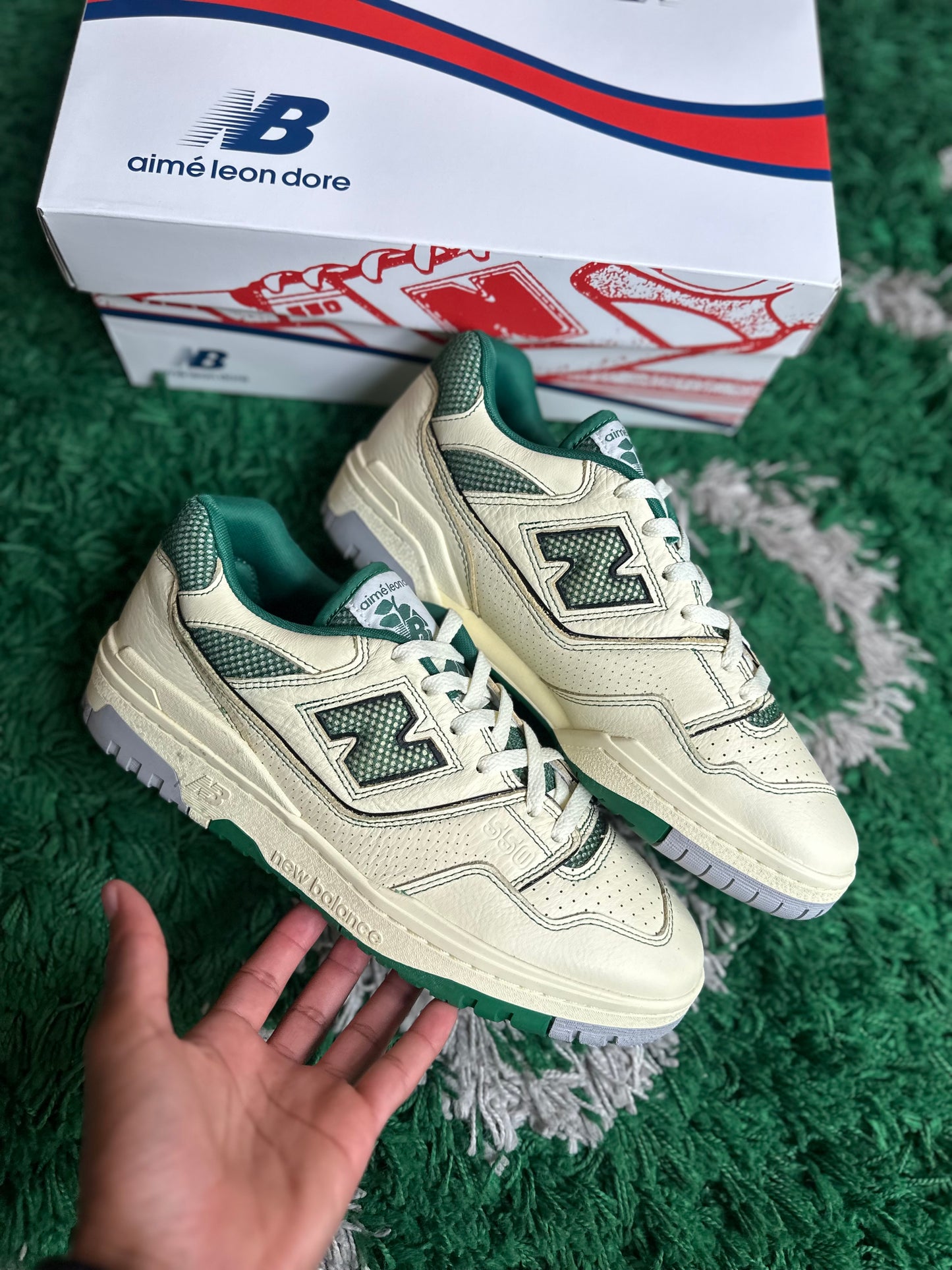 New Balance 550 “Aime Leon Dore Gym Masaryk Community Green”