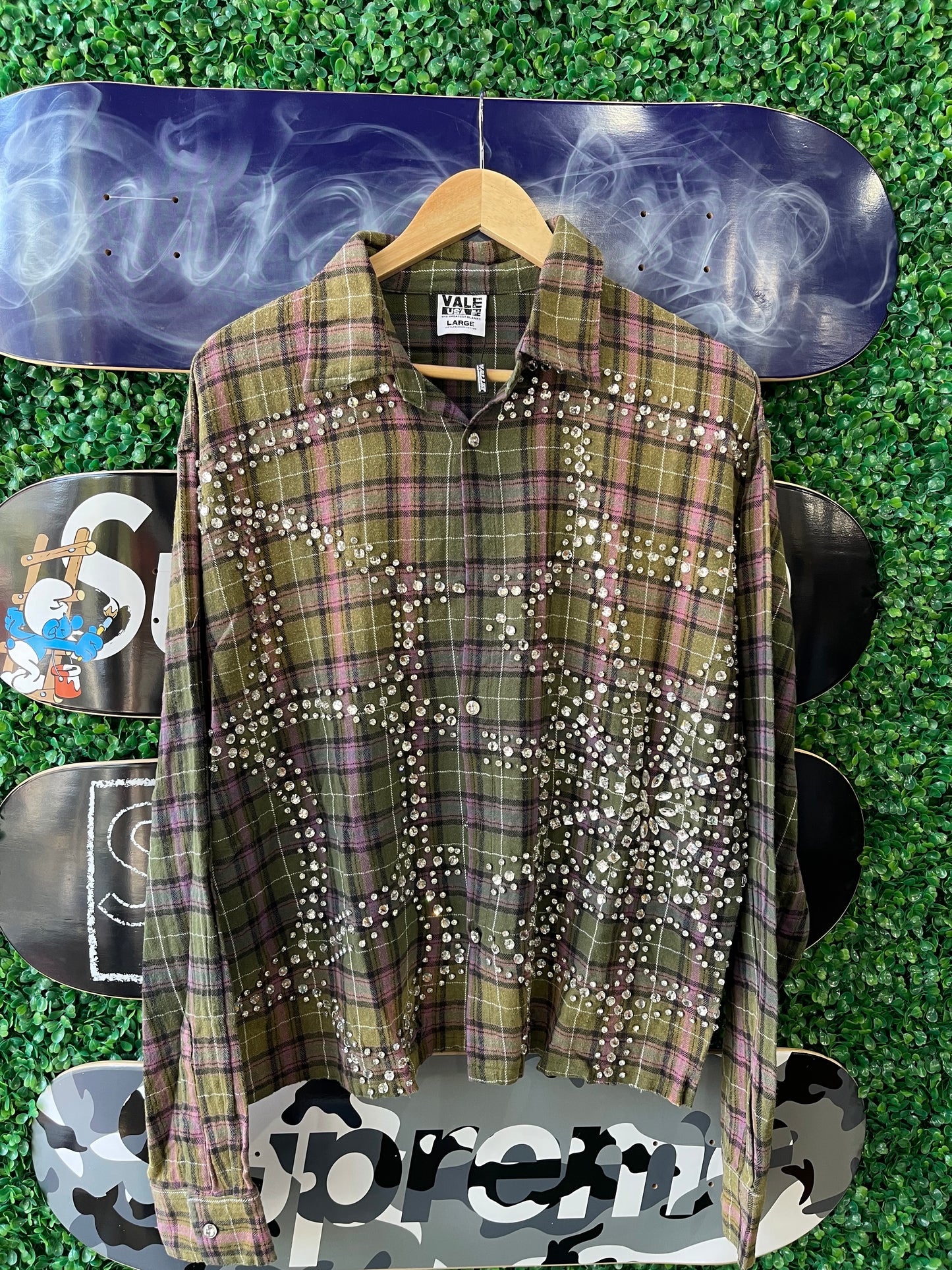 Vale Forever Green Fever Flannel
