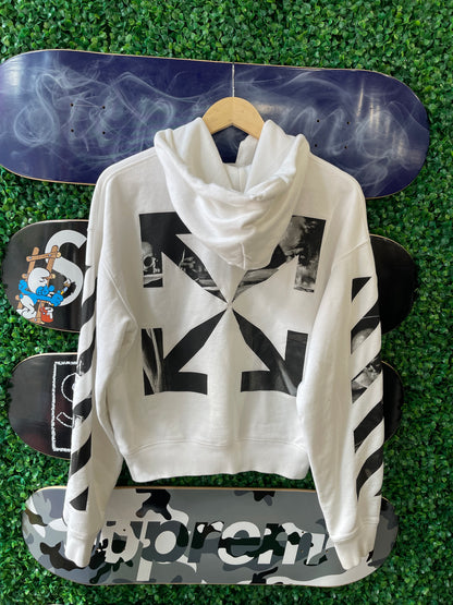 Off-White Hoodie “White Black”
