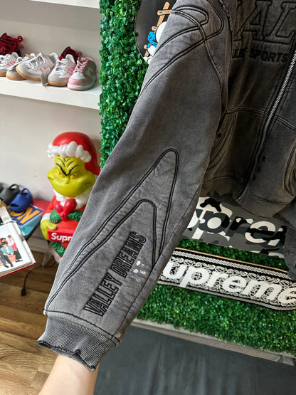 Vale Armor Zip Up Hoodie “Grey”