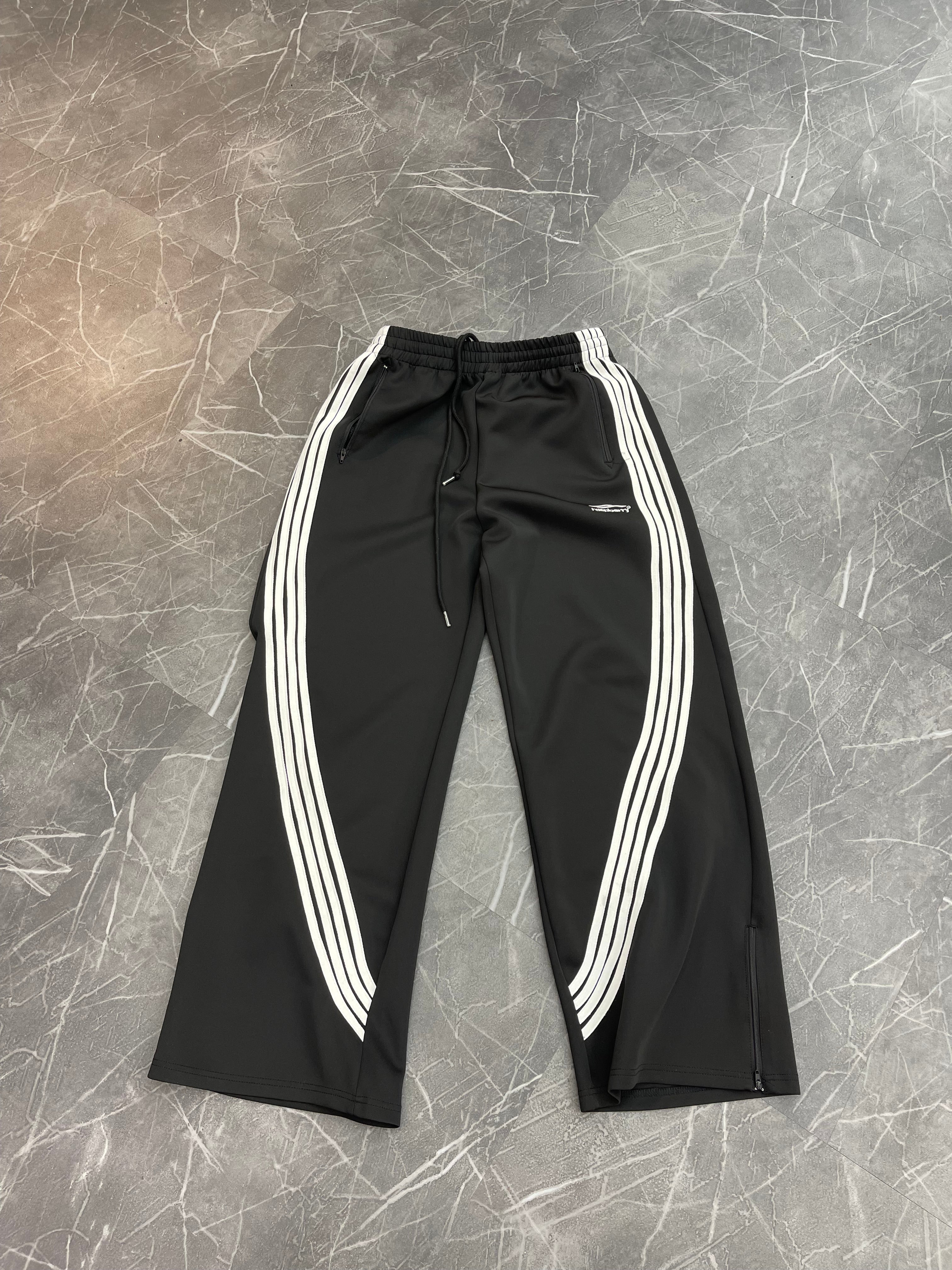 GV Gallery Black Striped Raspberry Track Pants