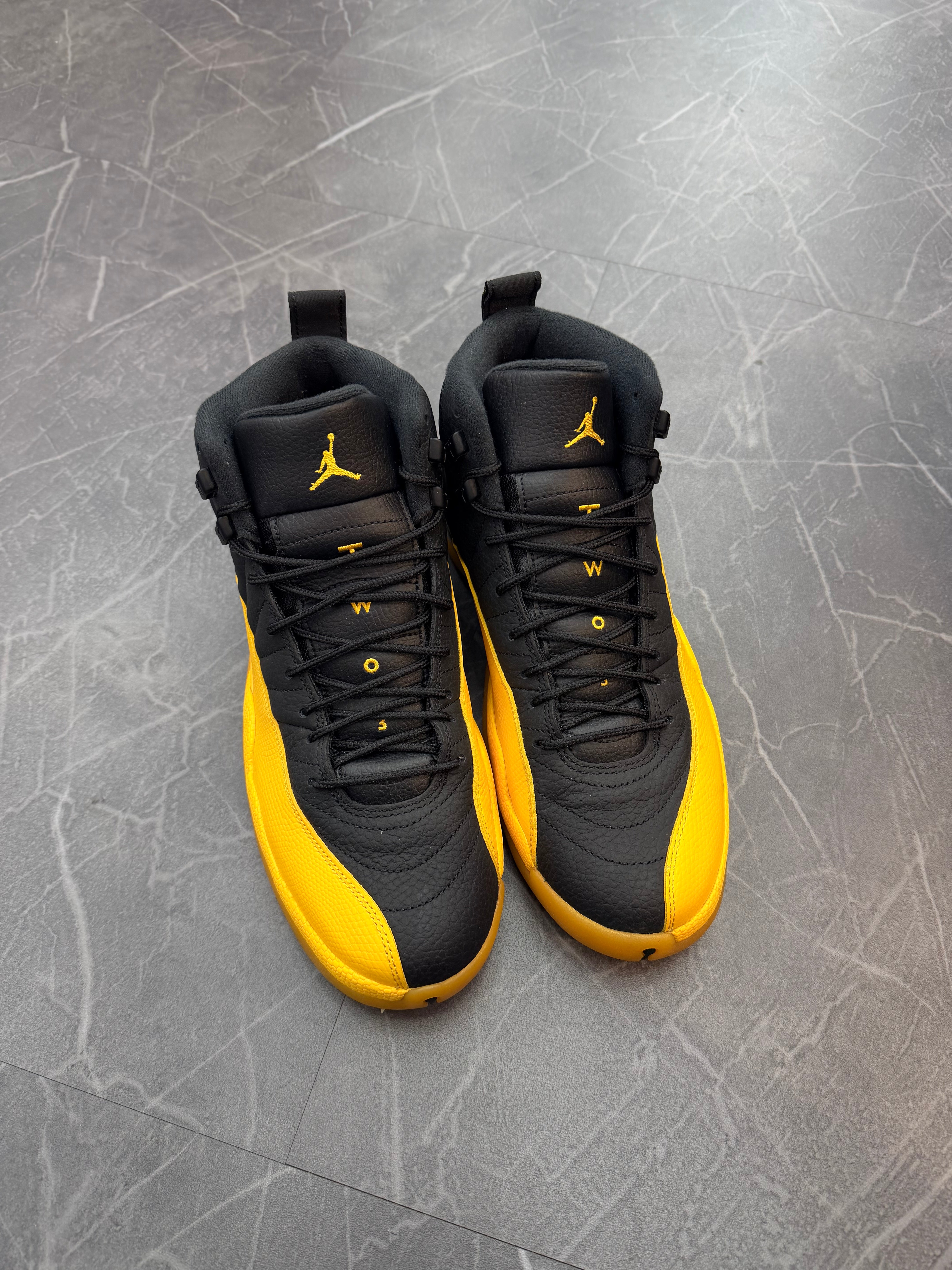 Jordan 12 “Black University Gold”