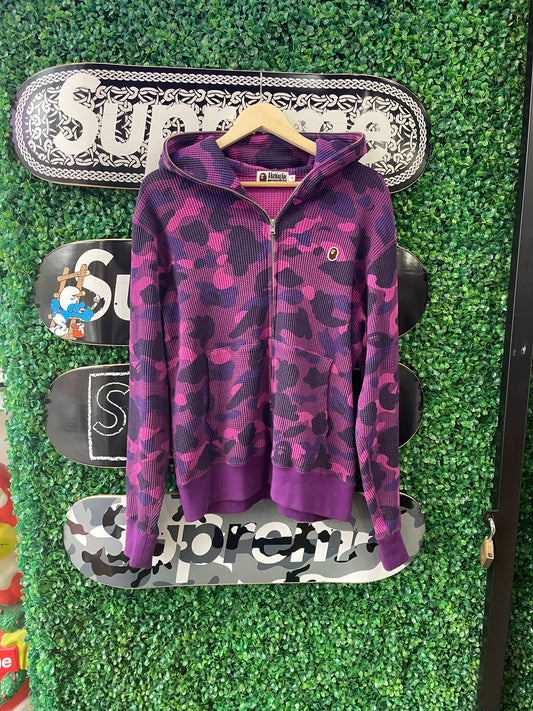 Bape Color Camo Thermal Hoodie “Purple”