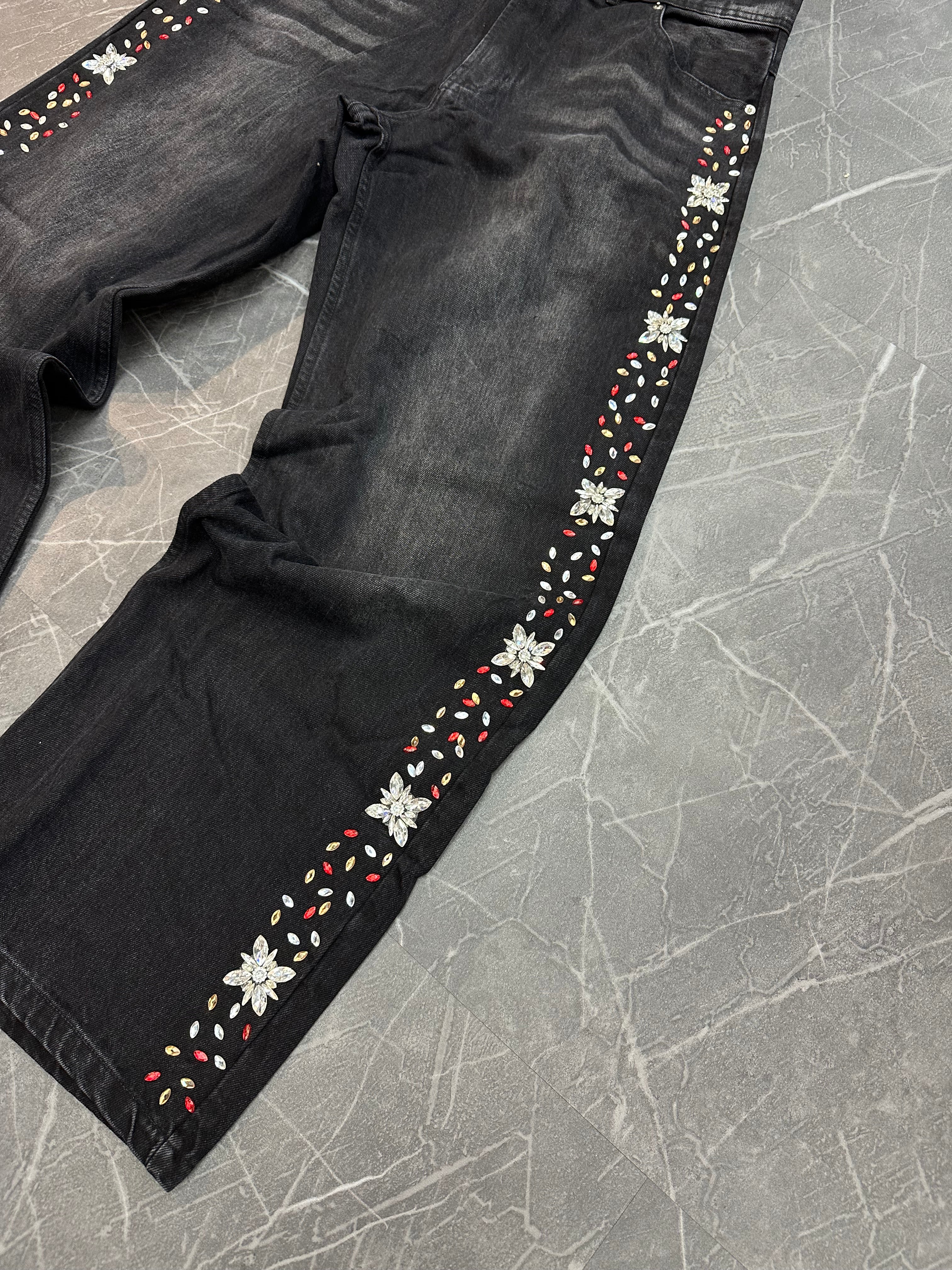 Fraternal Black Interstellar Jeans