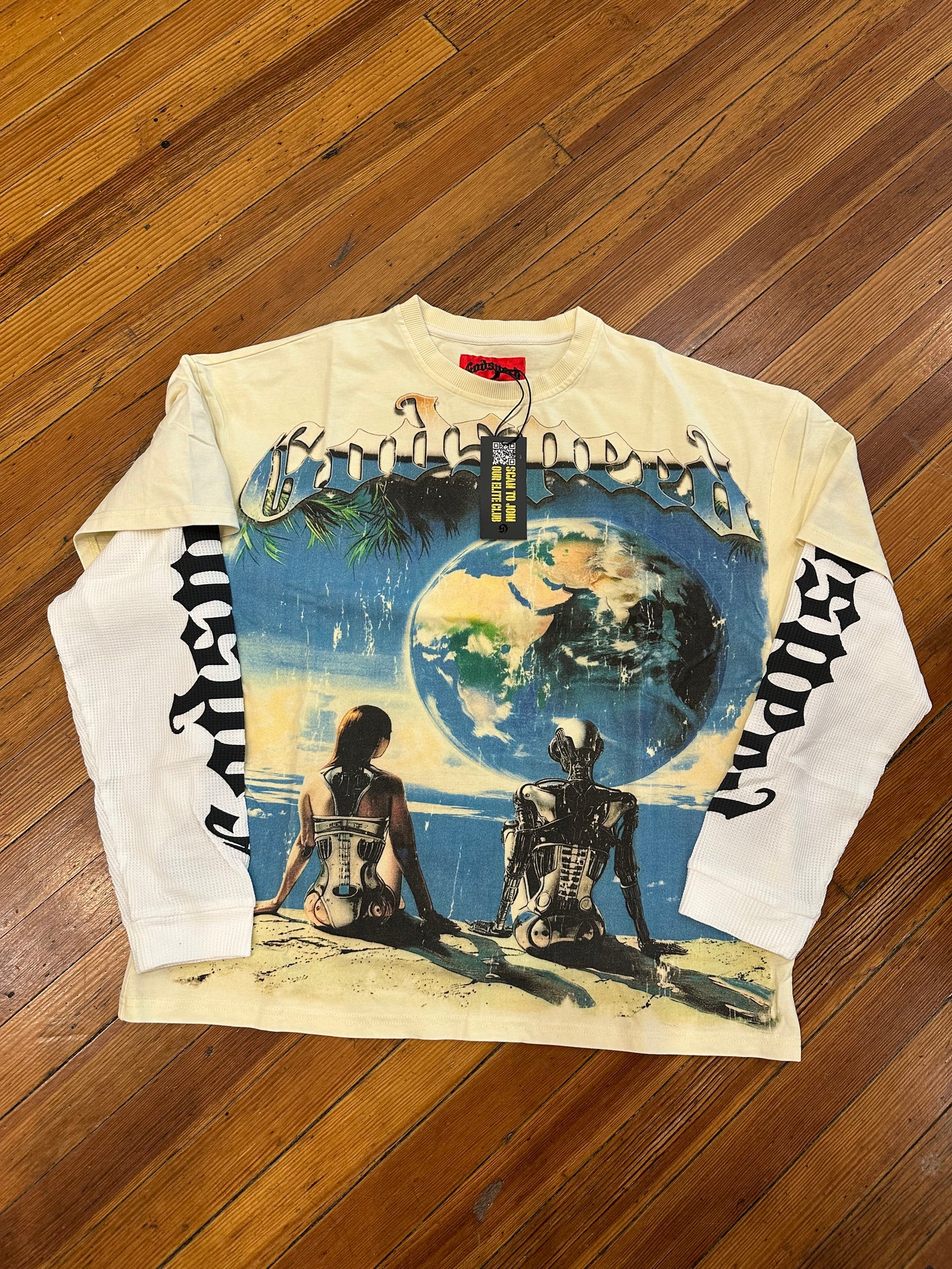 Godspeed Long Sleeve “Watching Moon” Cream
