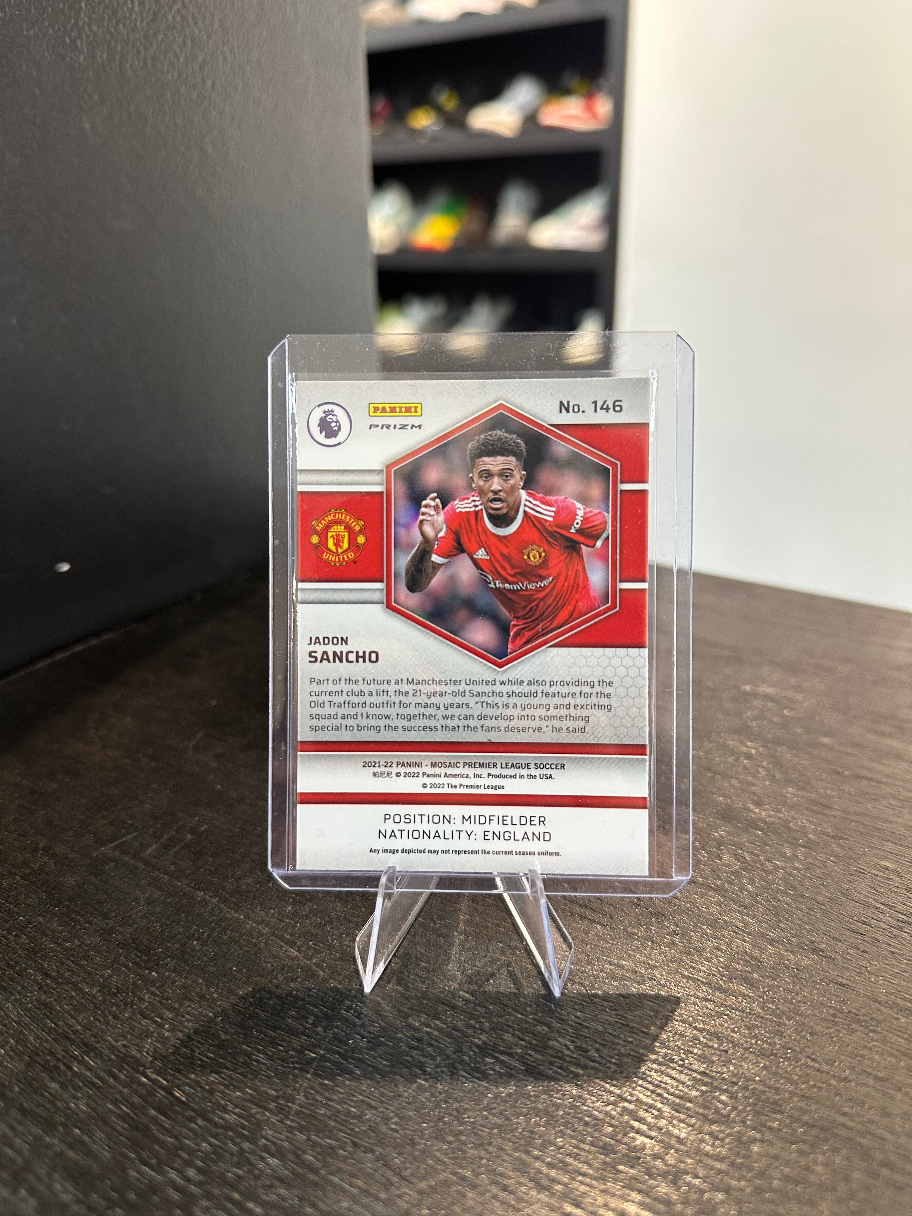 2021-22 Mosaic Premier League Jadon Sancho #146 Genesis SP