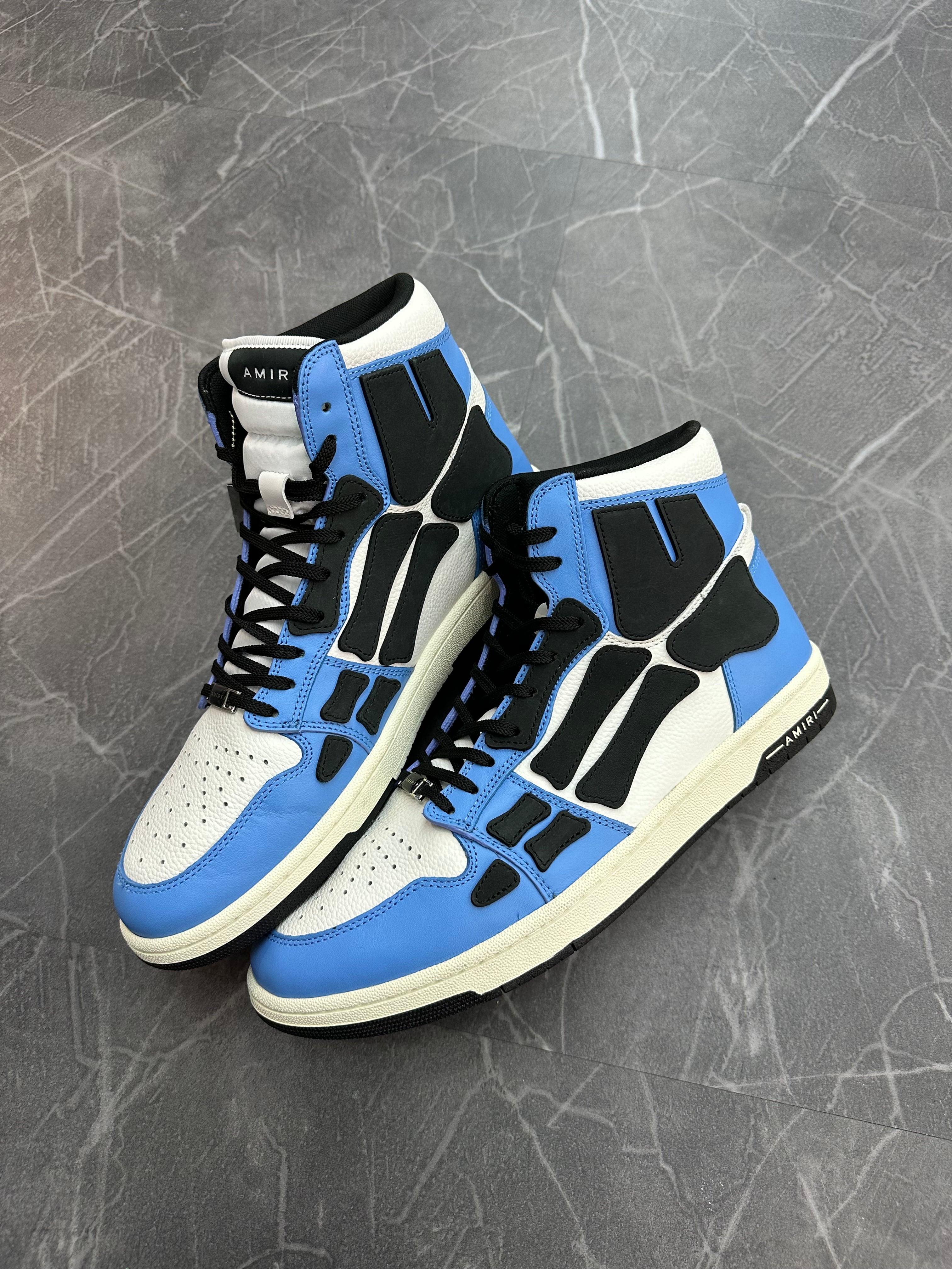 AMIRI Skeleton High Top Blue