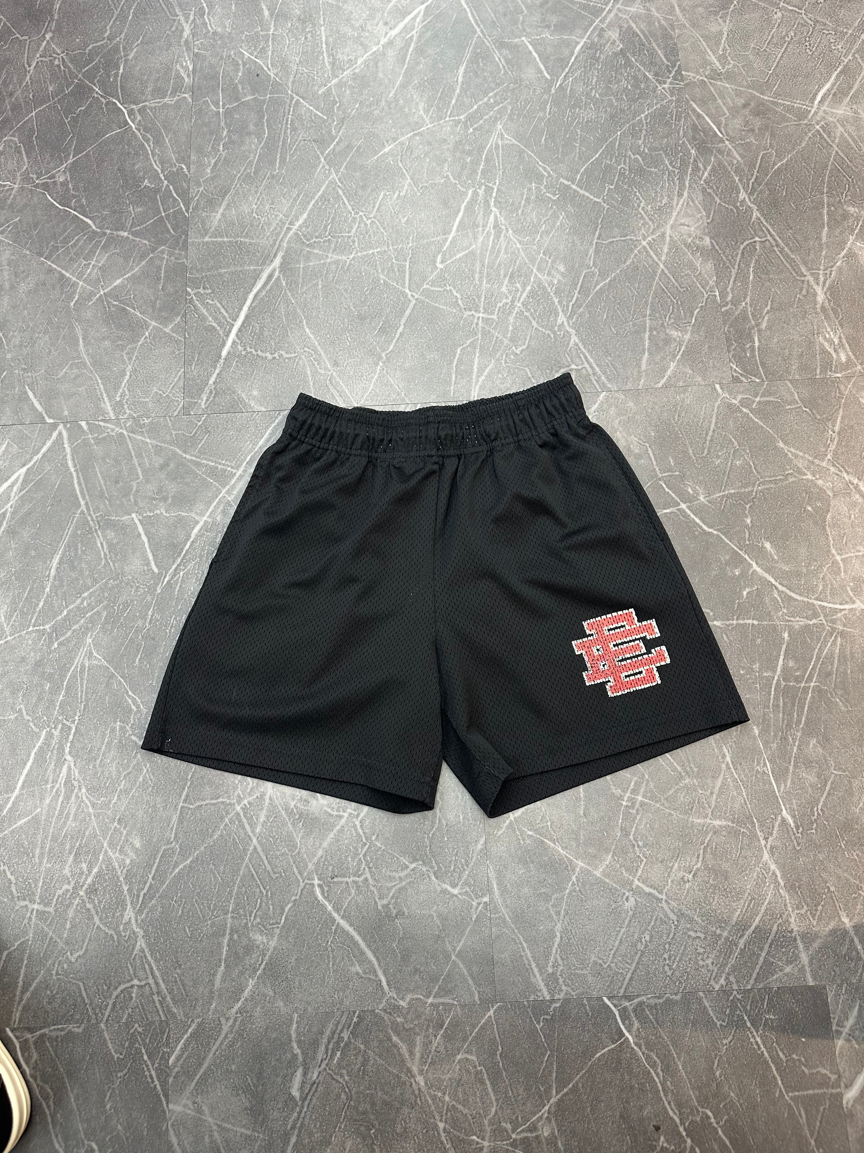 Eric Emmanuel “Red Logo” Black Shorts