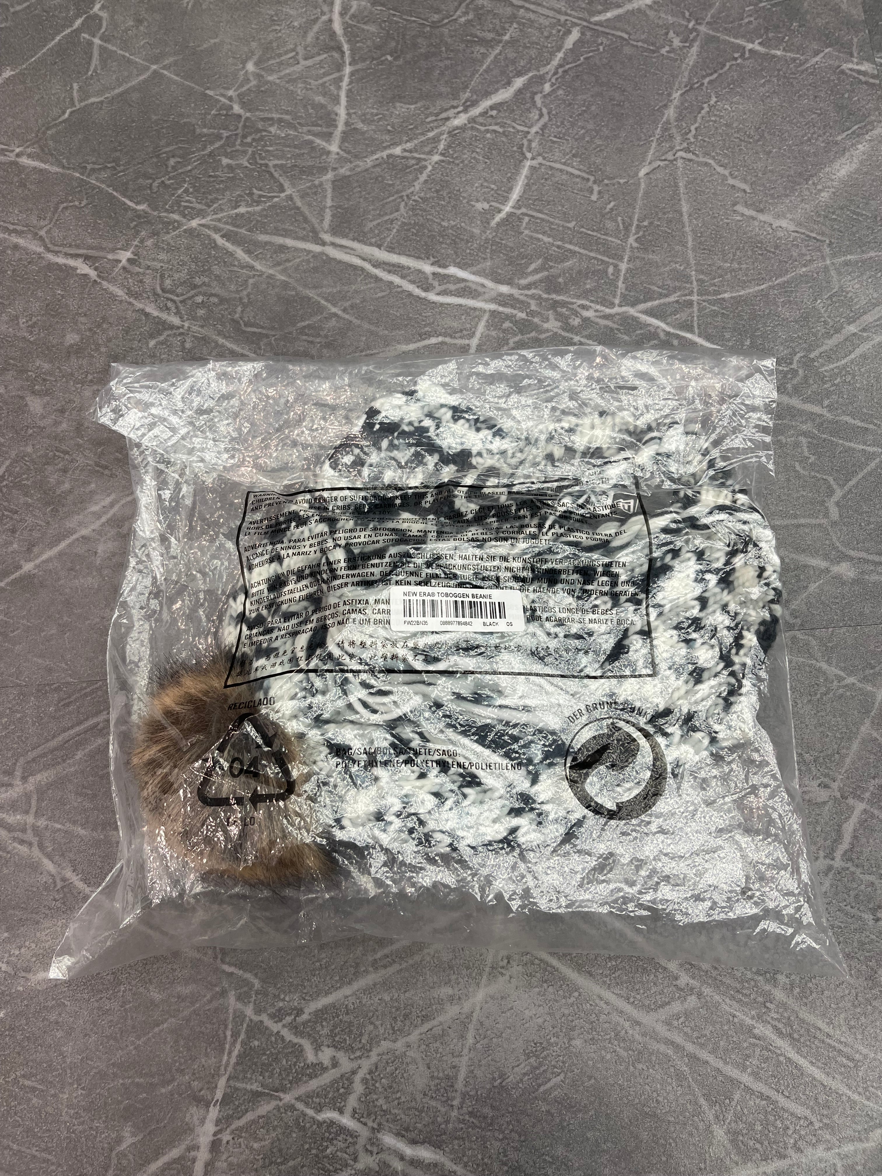 Supreme New Era Toboggan Beanie Black