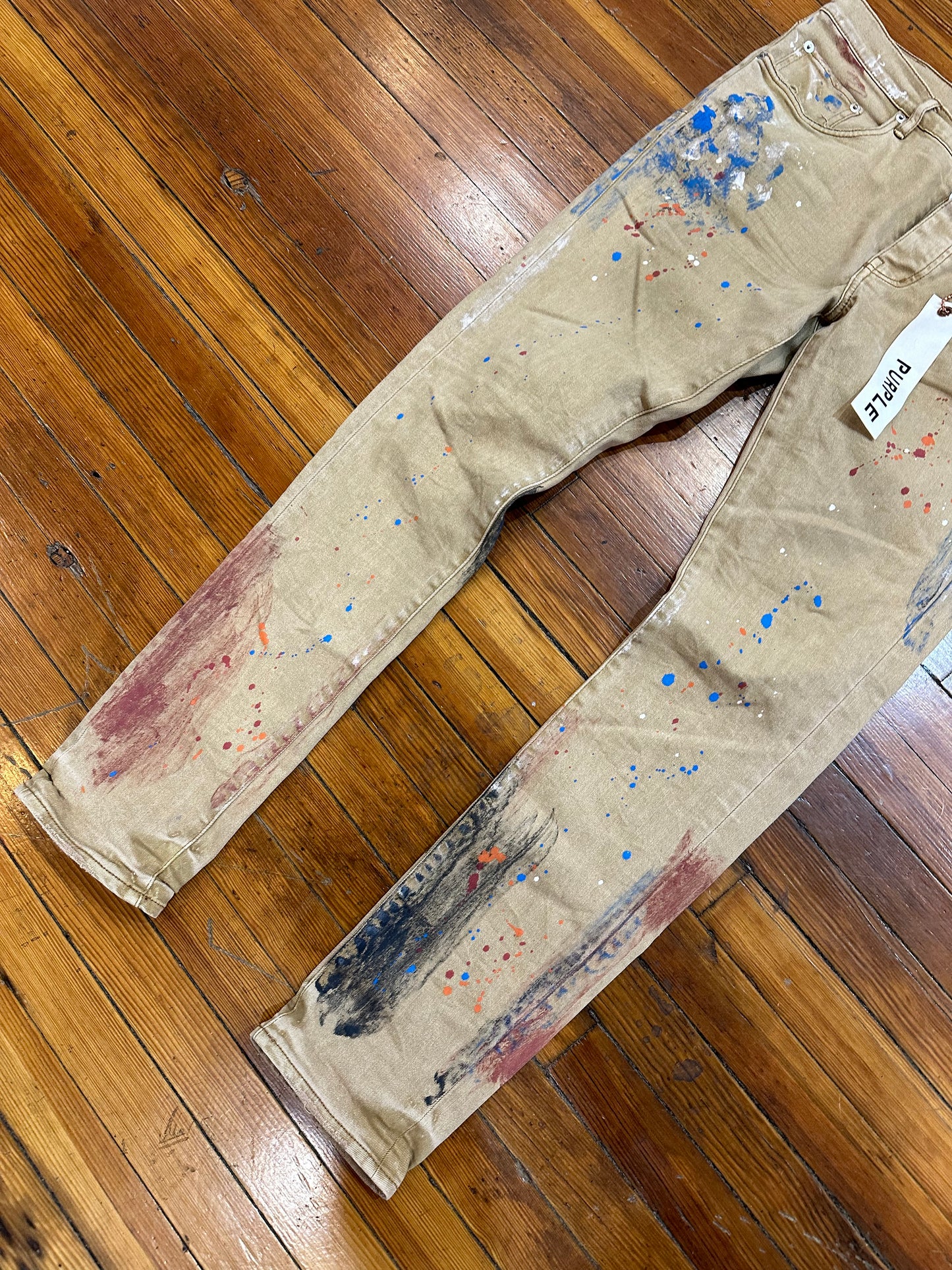 Purple Brand Jeans “Tan Splatter”