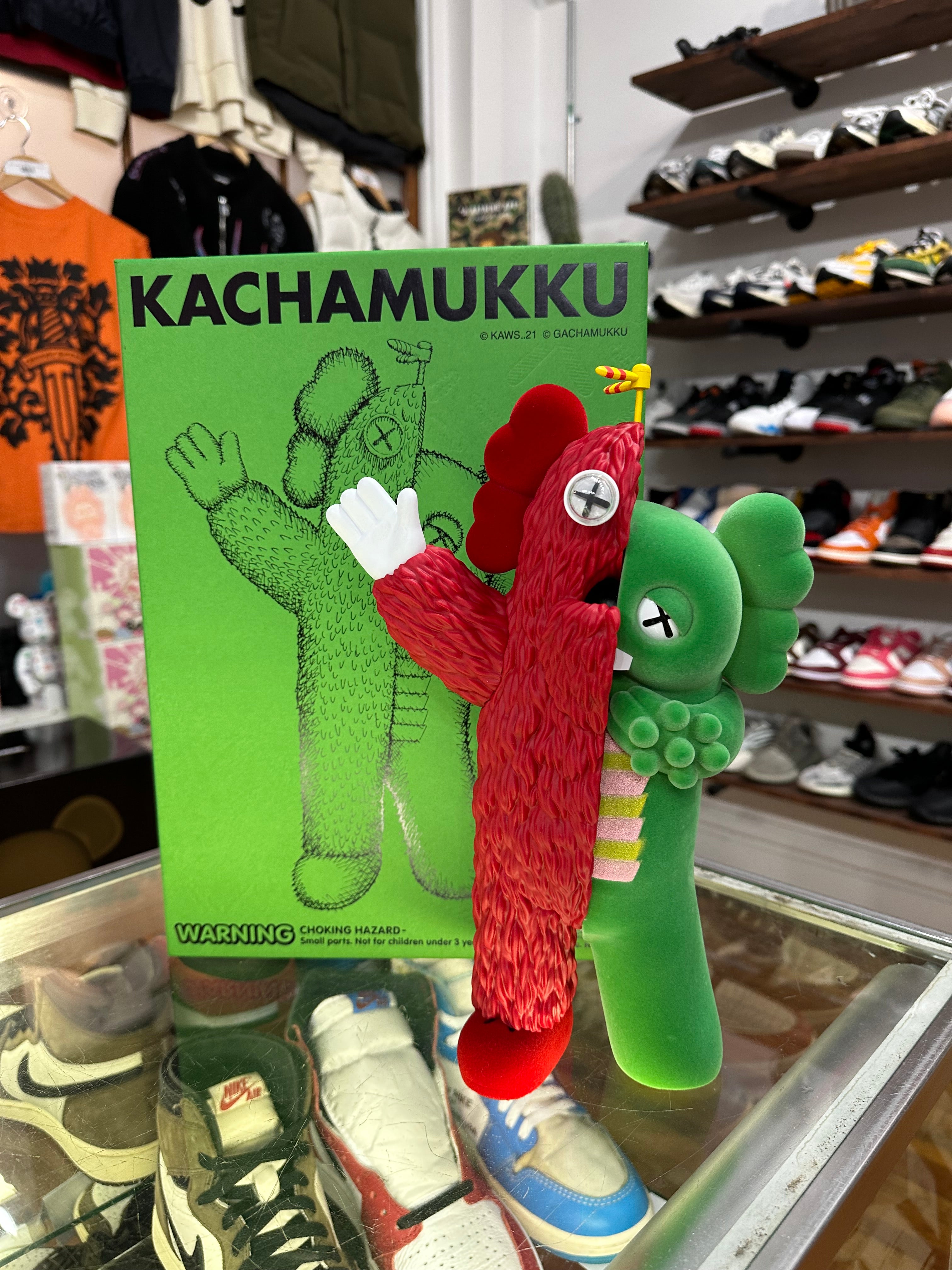 KAWS KACHAMUKKU Vinyl Figure “Red Green”