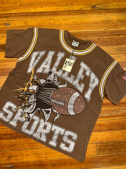Vale Football Chocolate Bling Tee