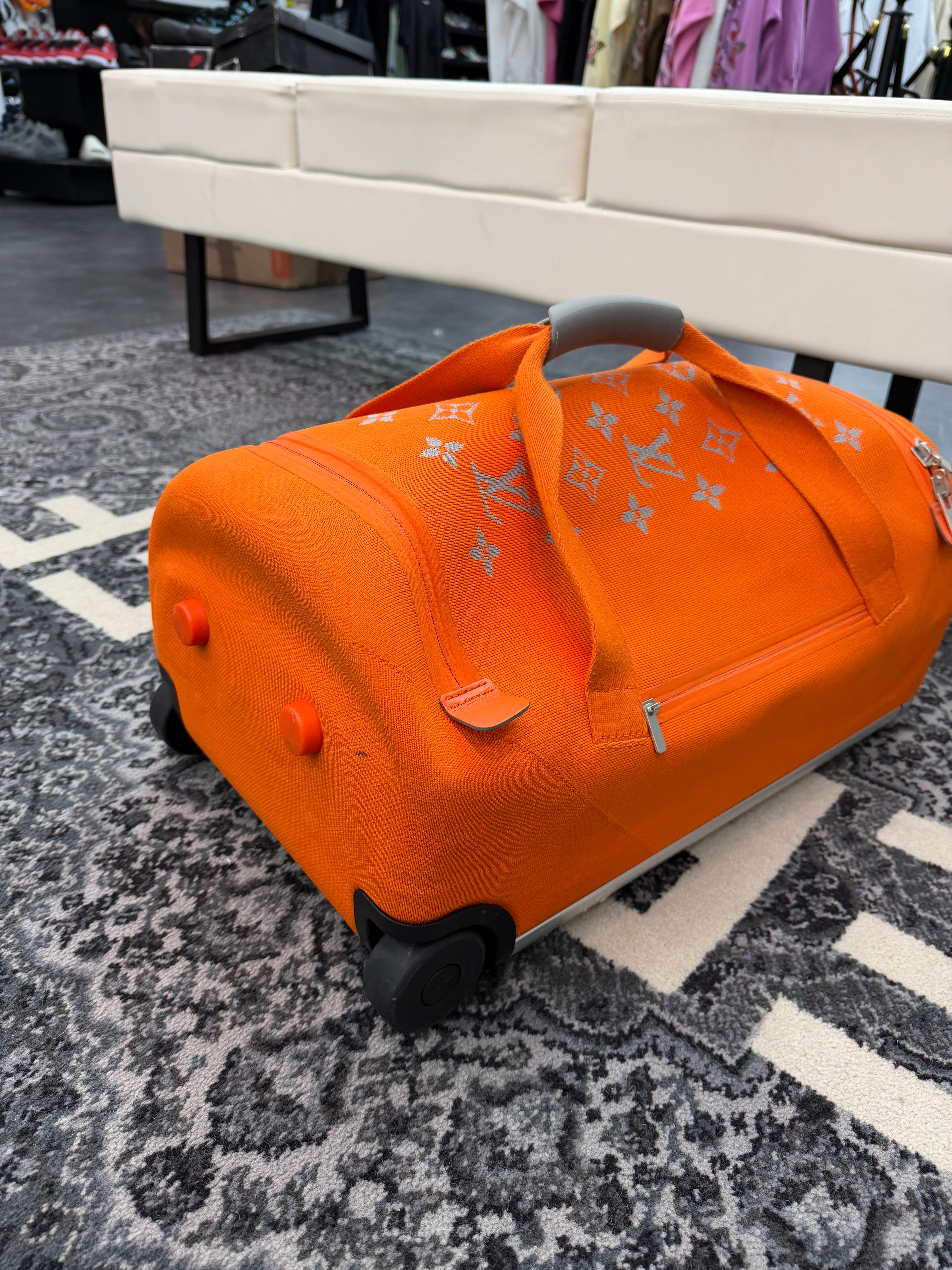 Louis Vuitton Horizon Duffle / Suit Case Soft Orange