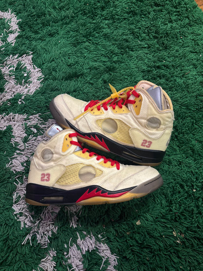 Off White x Jordan 5 “Sail”