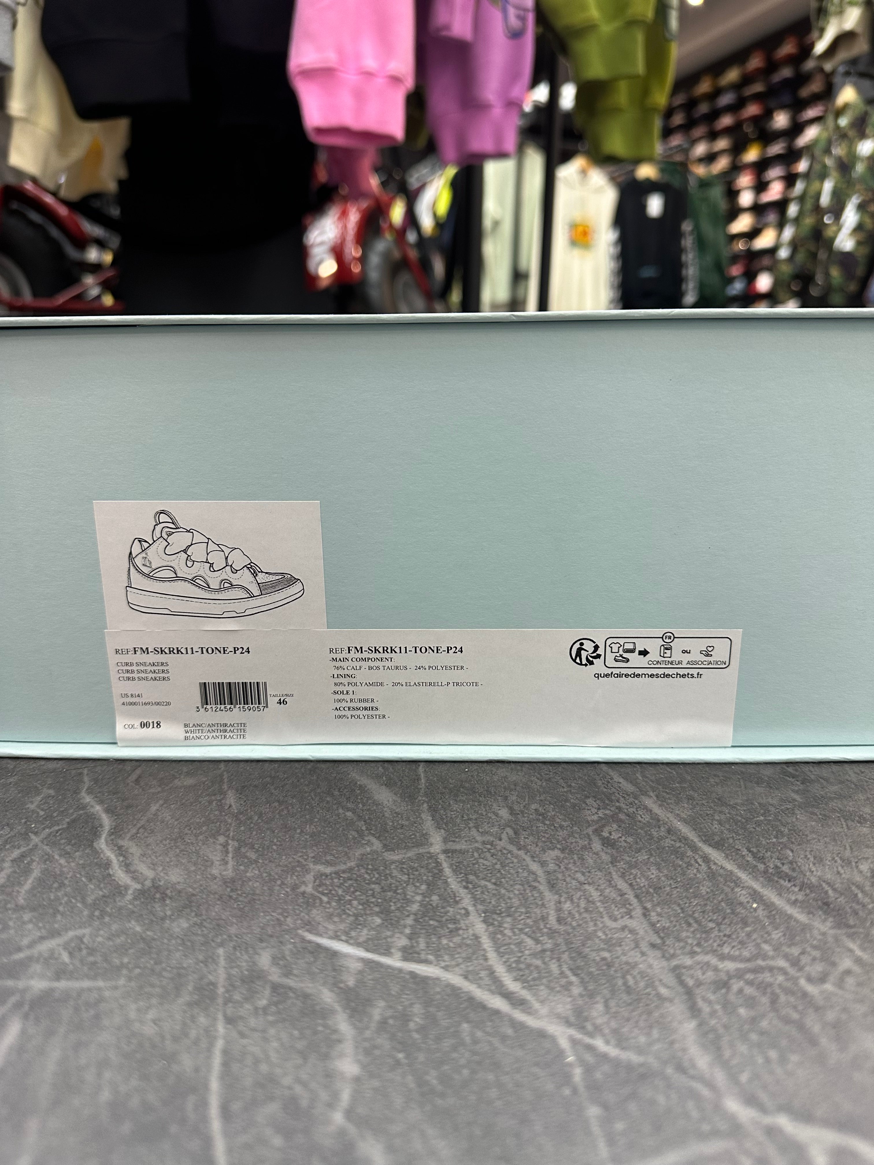 Lanvin Curb Sneakers “Black Grey”