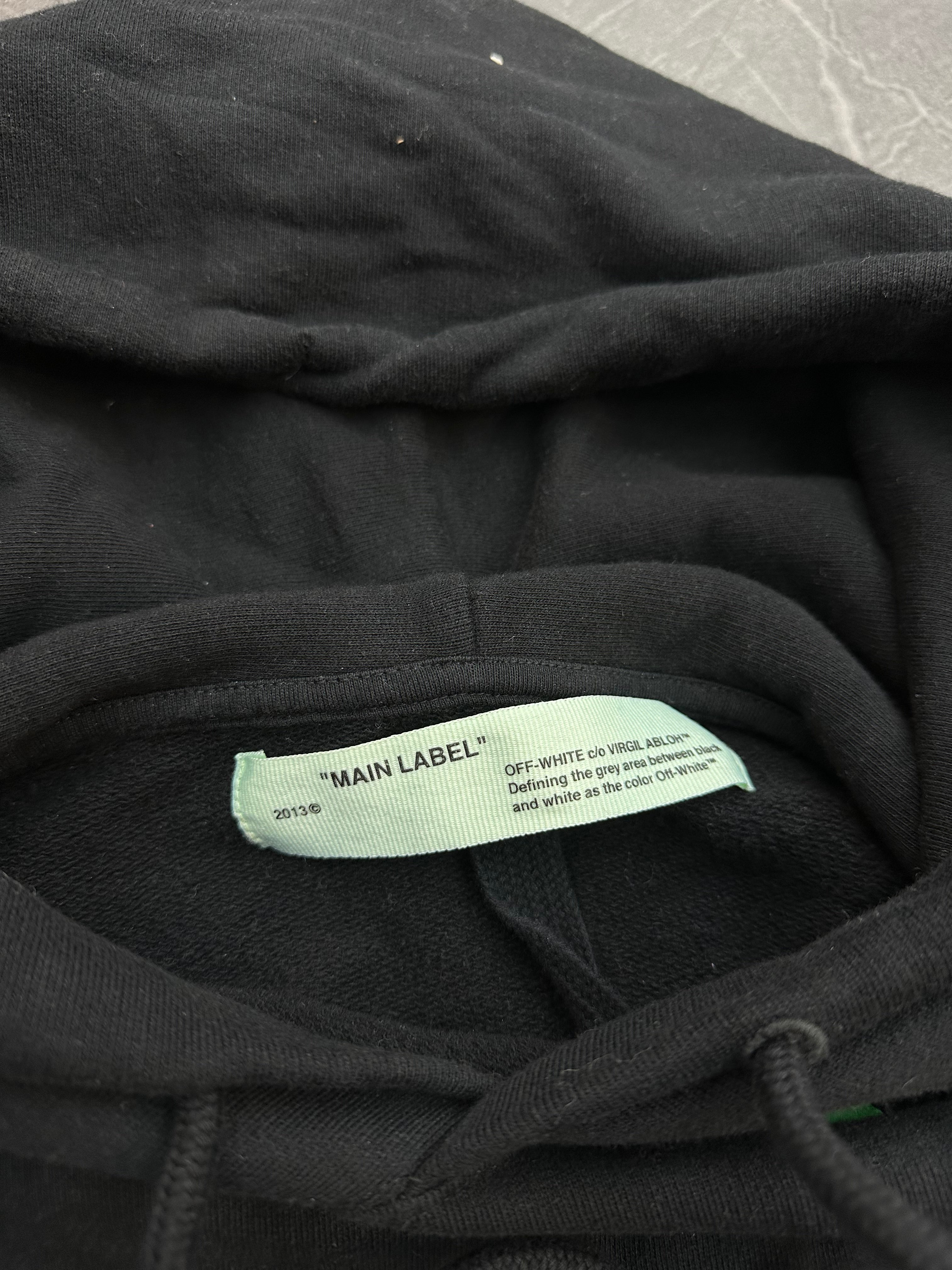 Off-White Stencil Hoodie Black/Purple