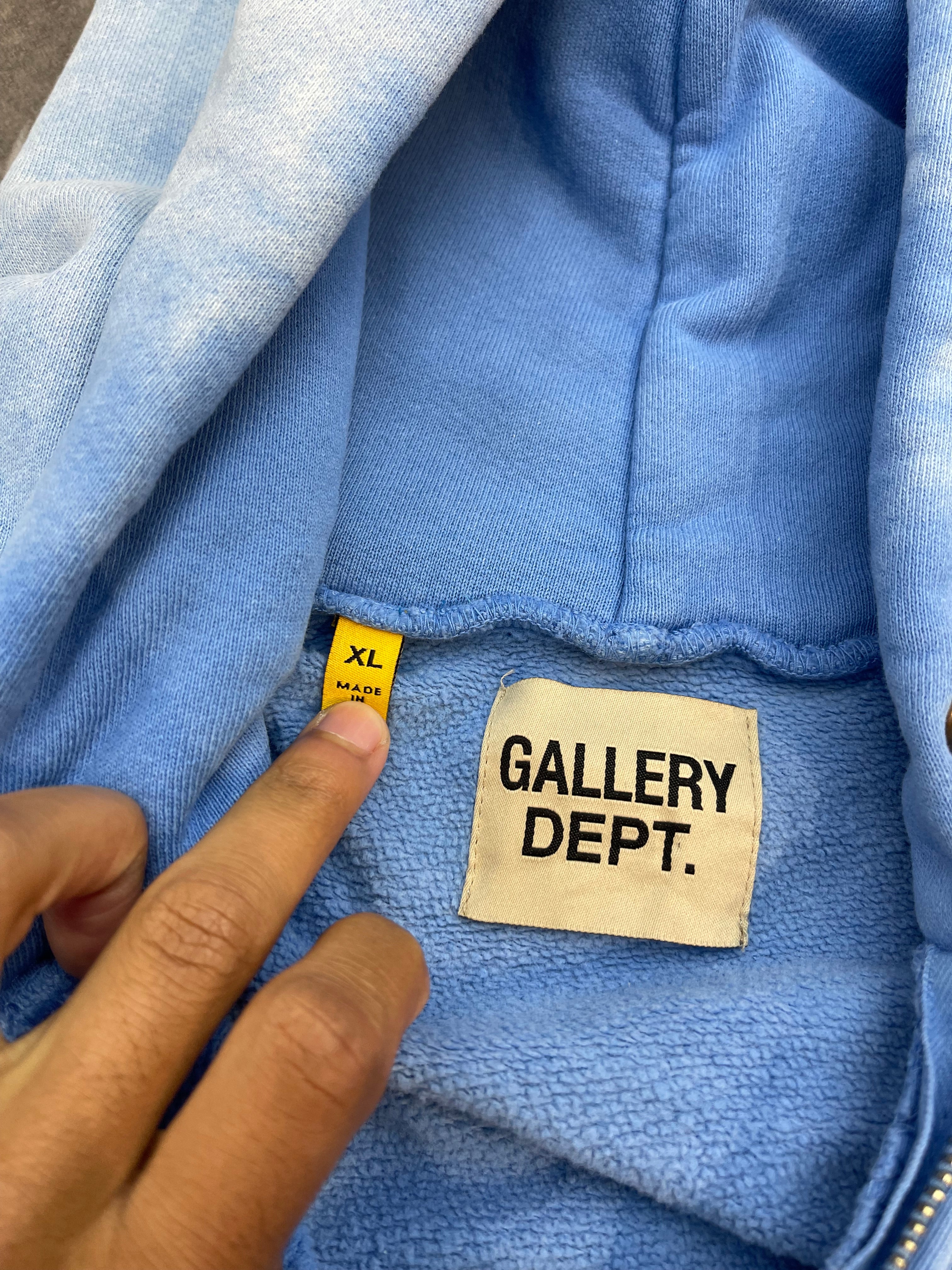 Gallery Dept SunFaded Zip Up Blue
