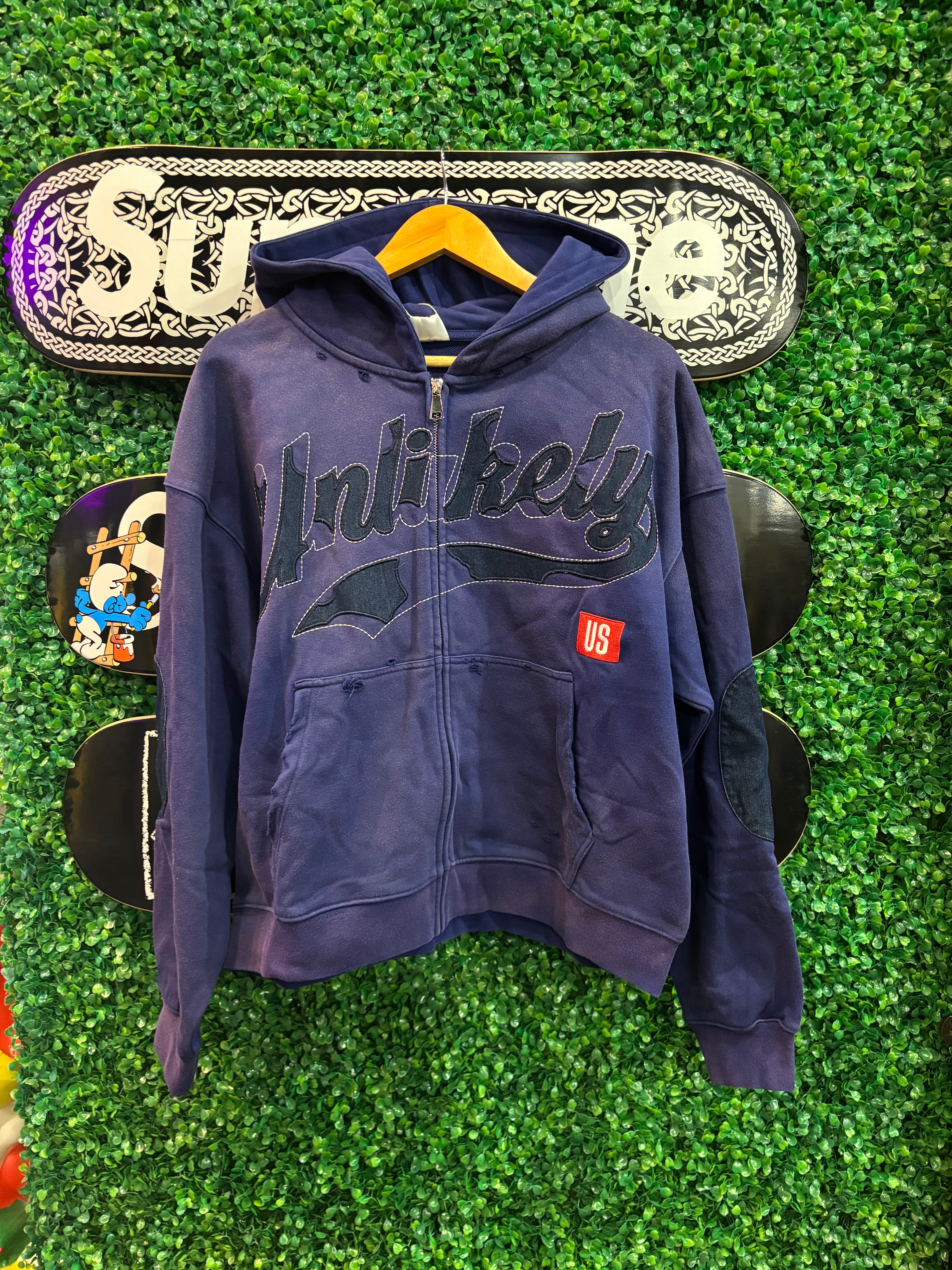 Unlikely Streetwear Denim Patch Jacket “Purple”