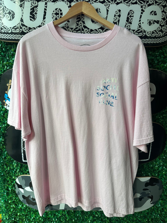 Anti Social Social Club Tee “Wave Pink”