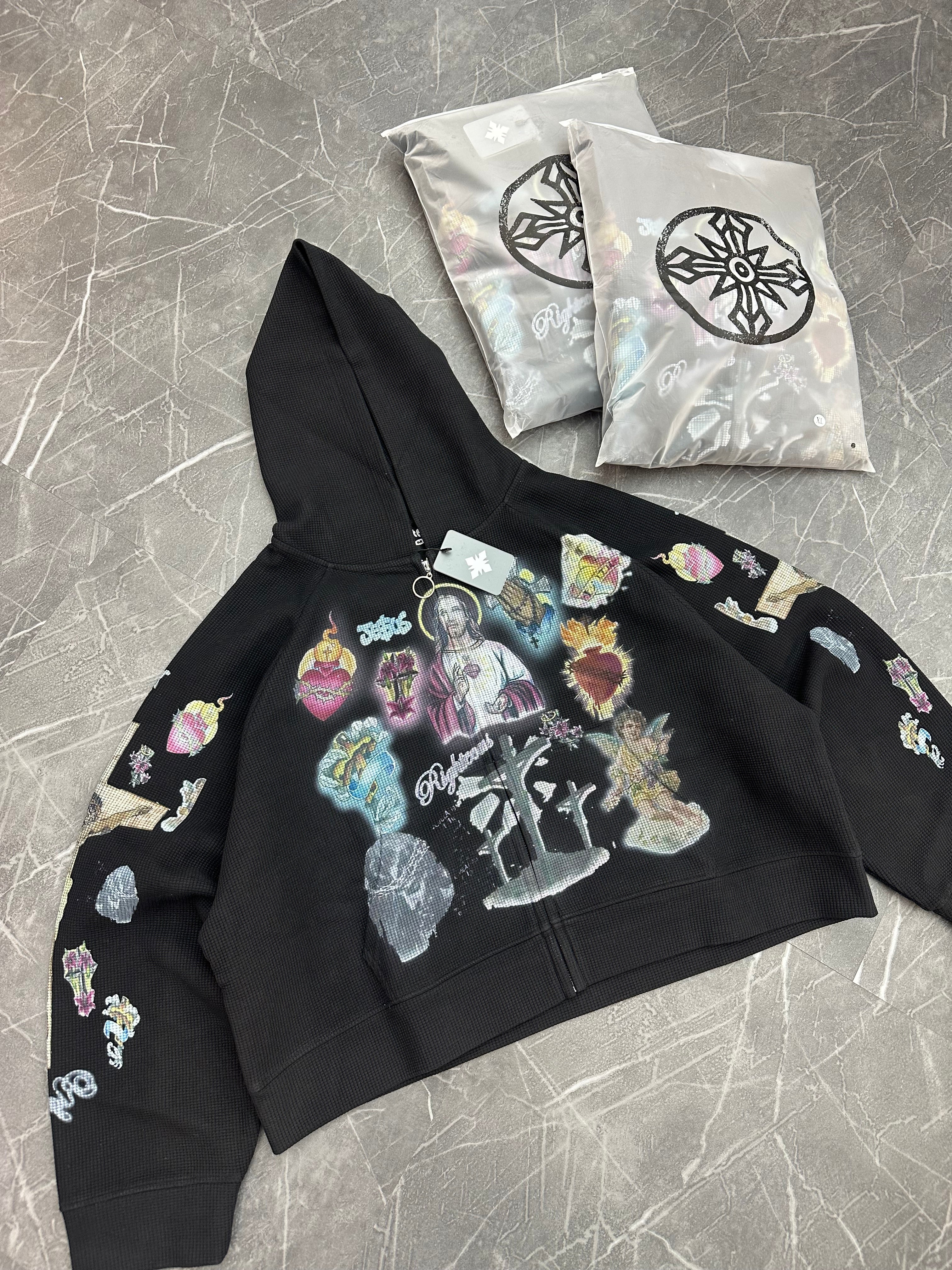 Righteous Thermal Zip Up “Black”