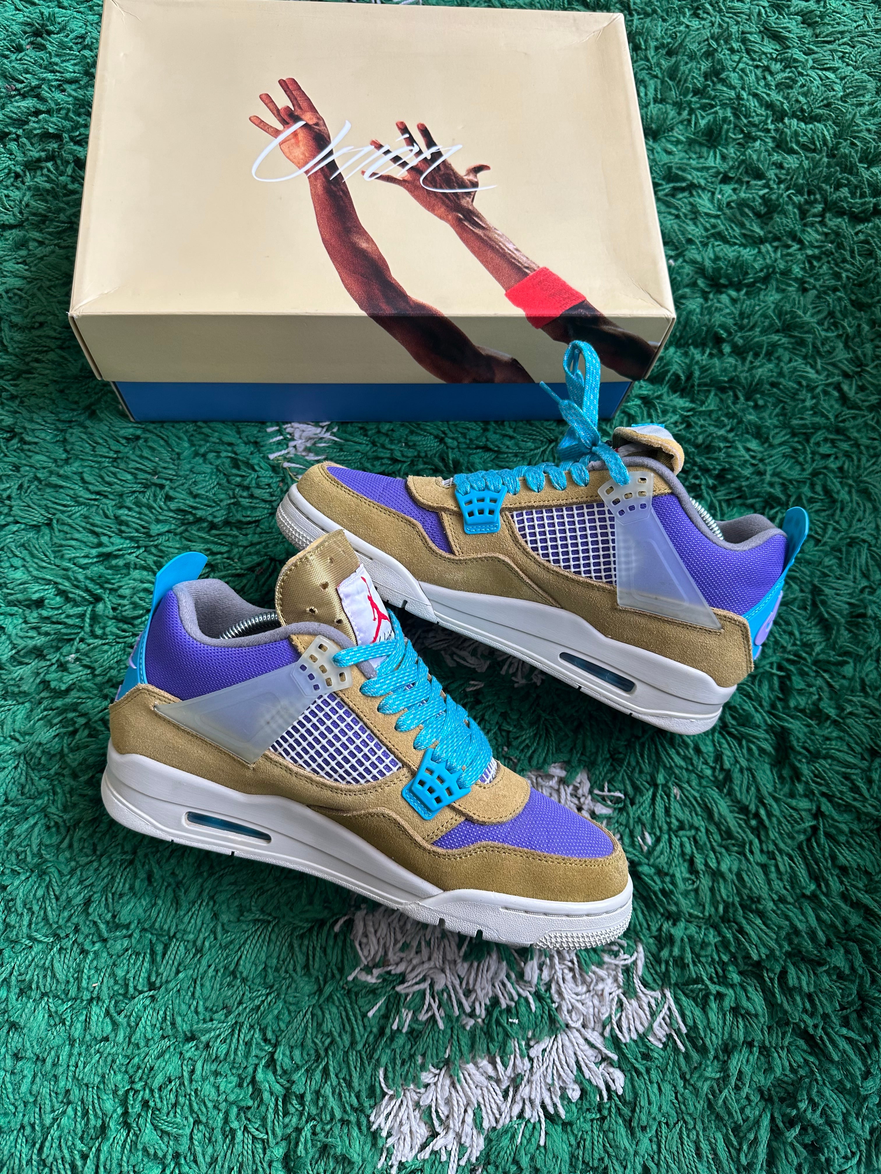 Jordan 4 Union “Desert Moss”