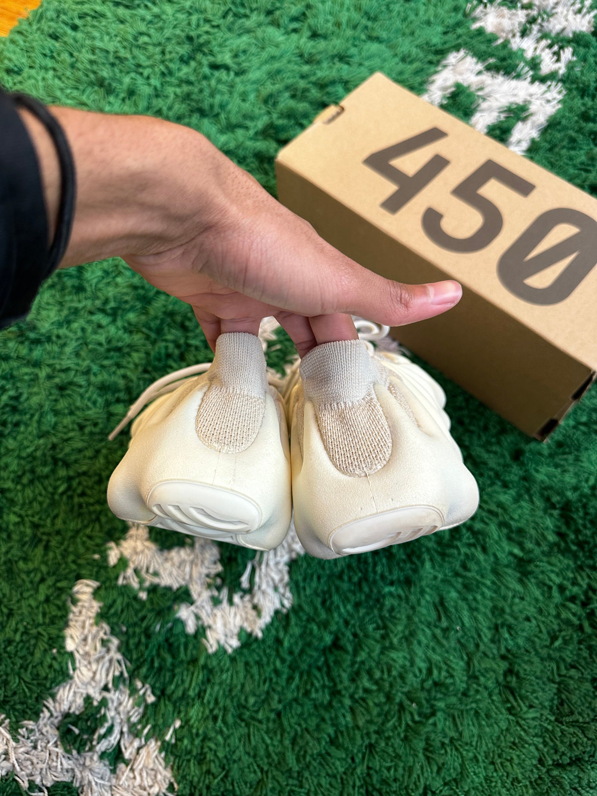 adidas Yeezy 450 “Cloud White” (Size 10) (Lightly Worn) - Image 4