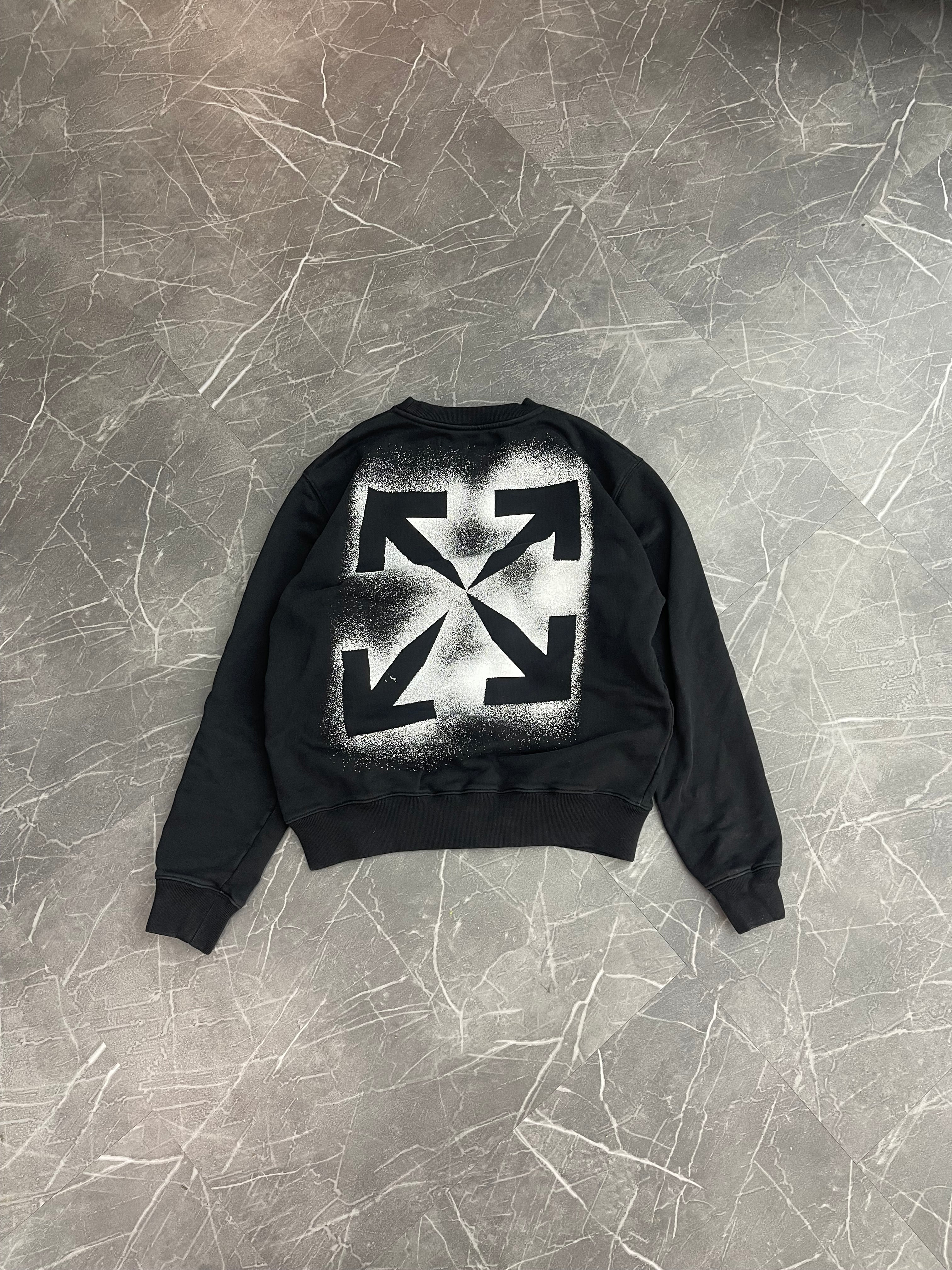 Off White Stencil Arrow Crewneck “Black”