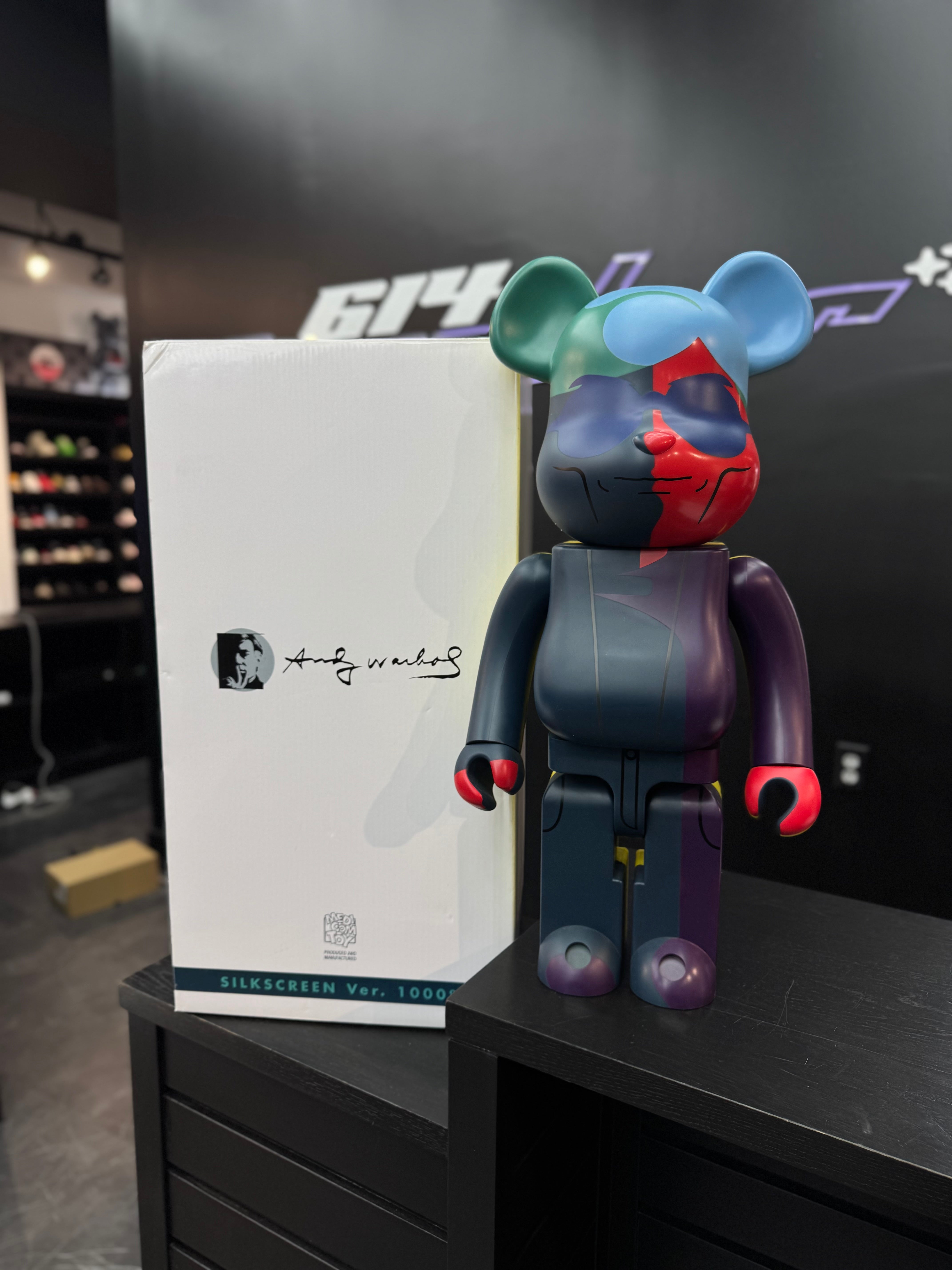 Bearbrick x Andy Warhol Silk Screen 1000%