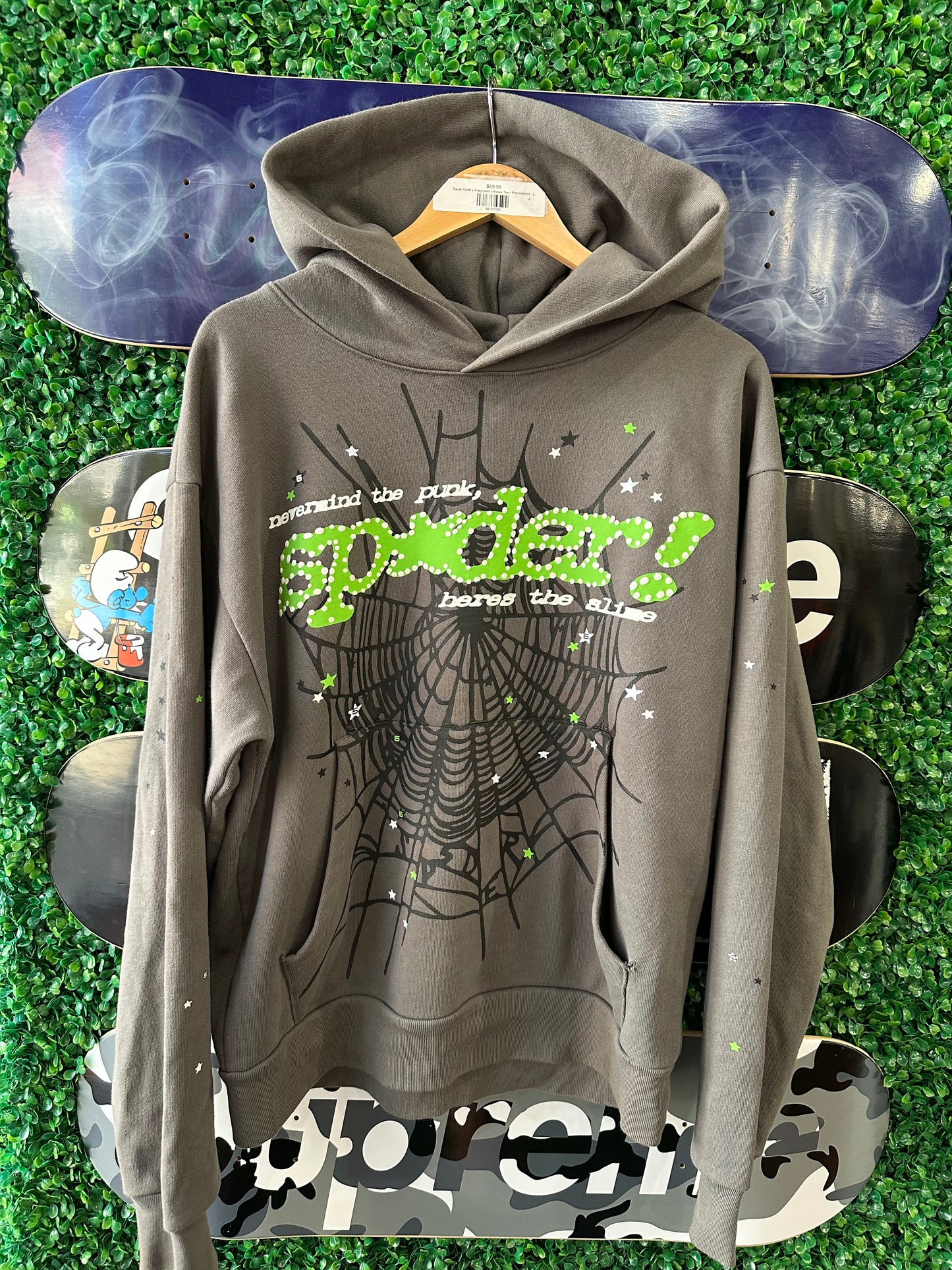 Sp5der Hoodie v2 “Slate Grey”