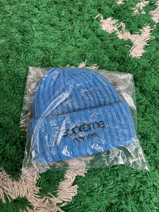 Supreme Beanie “Knitted Blue”