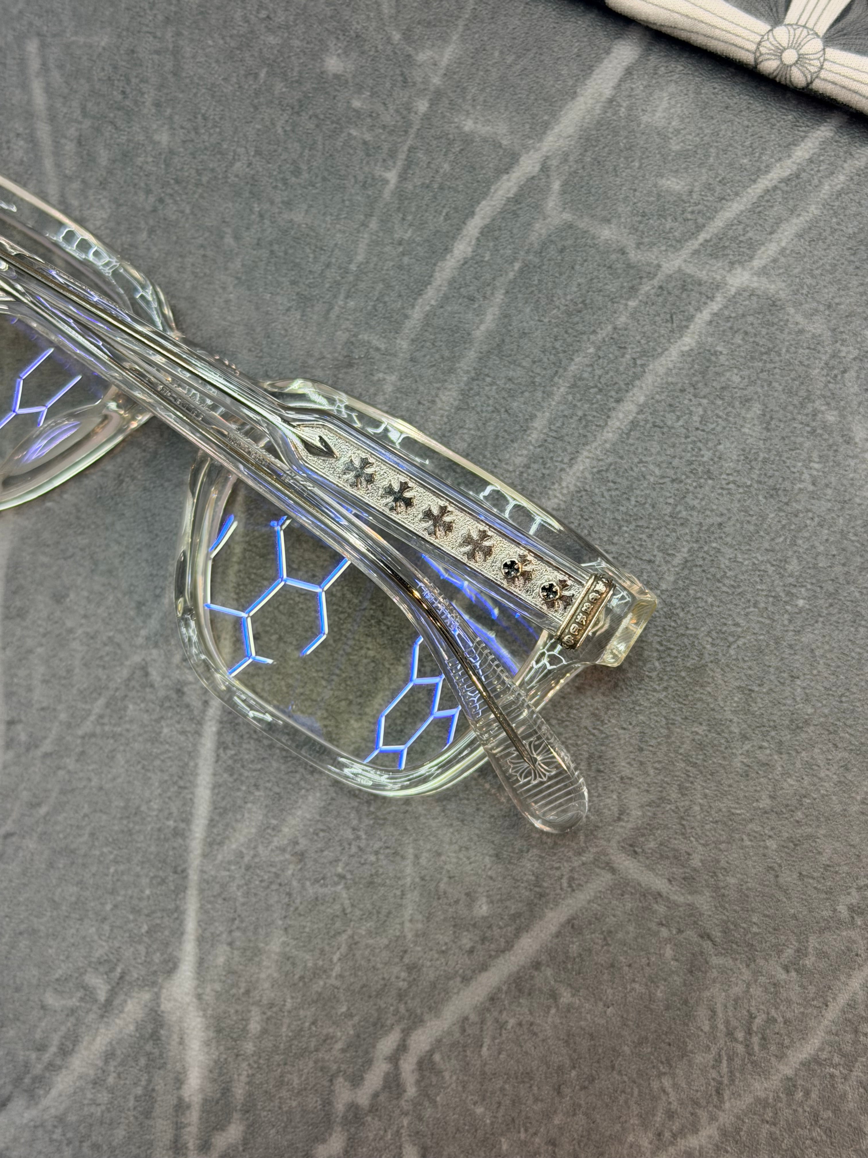 Chrome Hearts Ambidixtrous Clear Frame Glasses