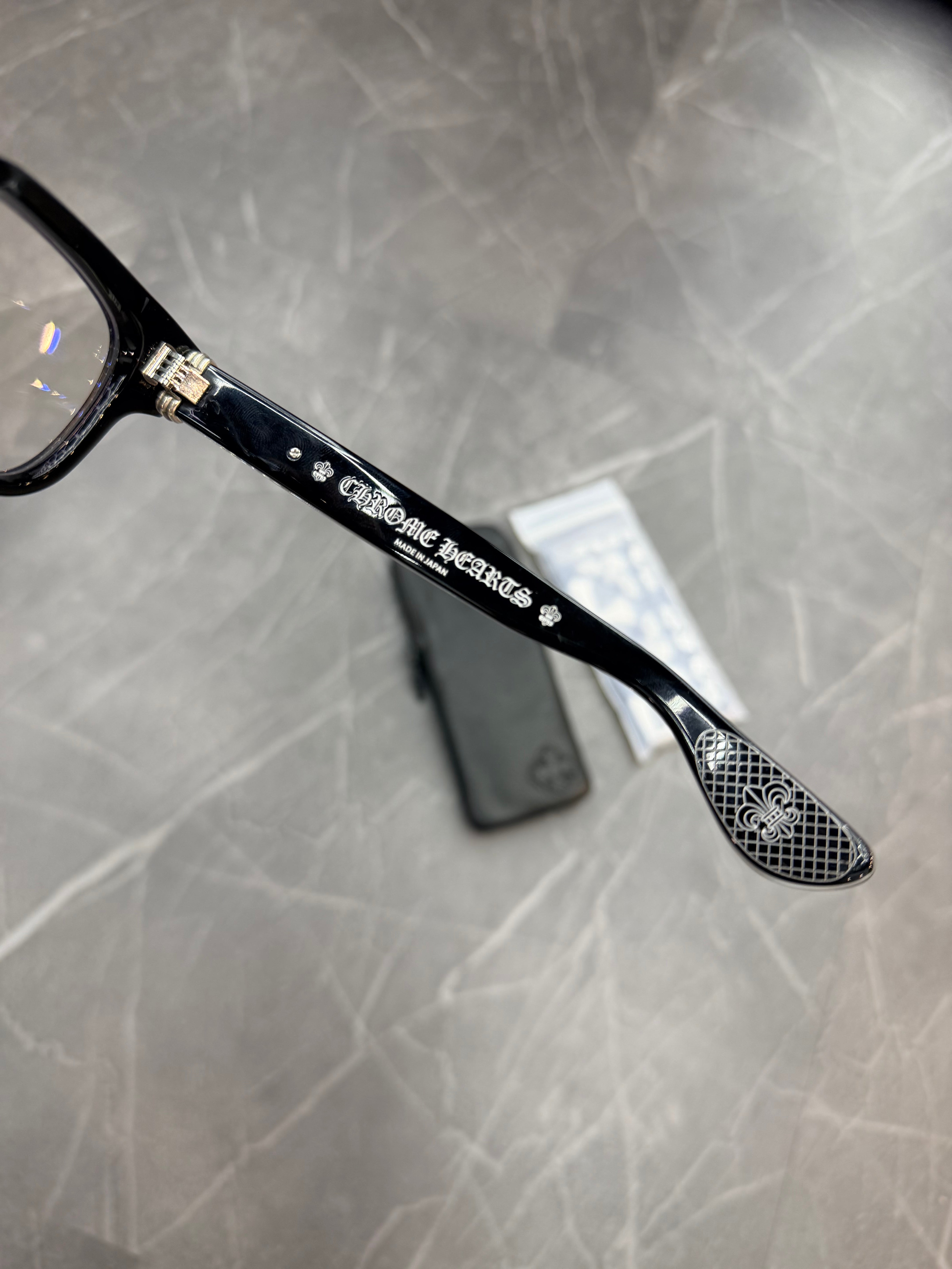 Chrome Hearts Cuntvoluted Black Clear Frame Glasses