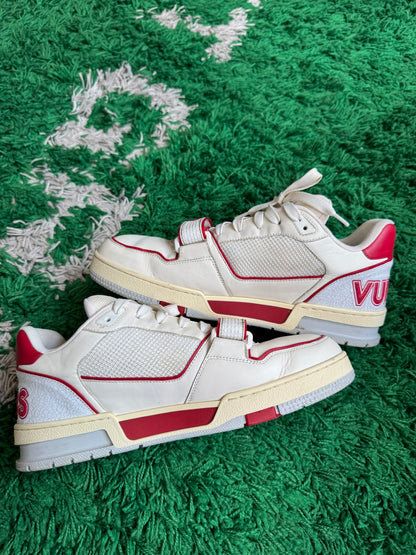 Louis Vuitton Mesh Trainer “White Red”