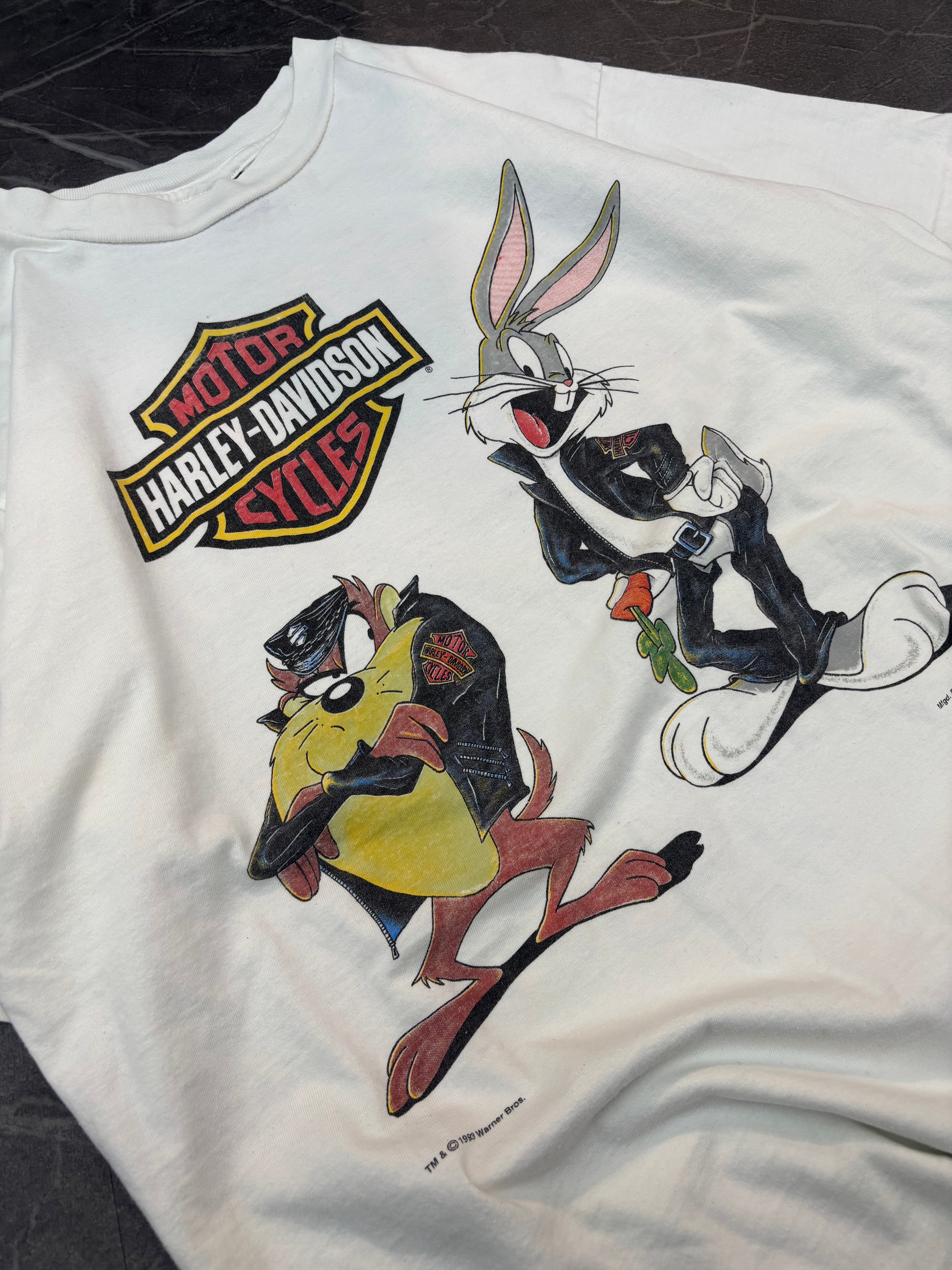 1993 Looney Tunes Harley Davidson Tee (XL)