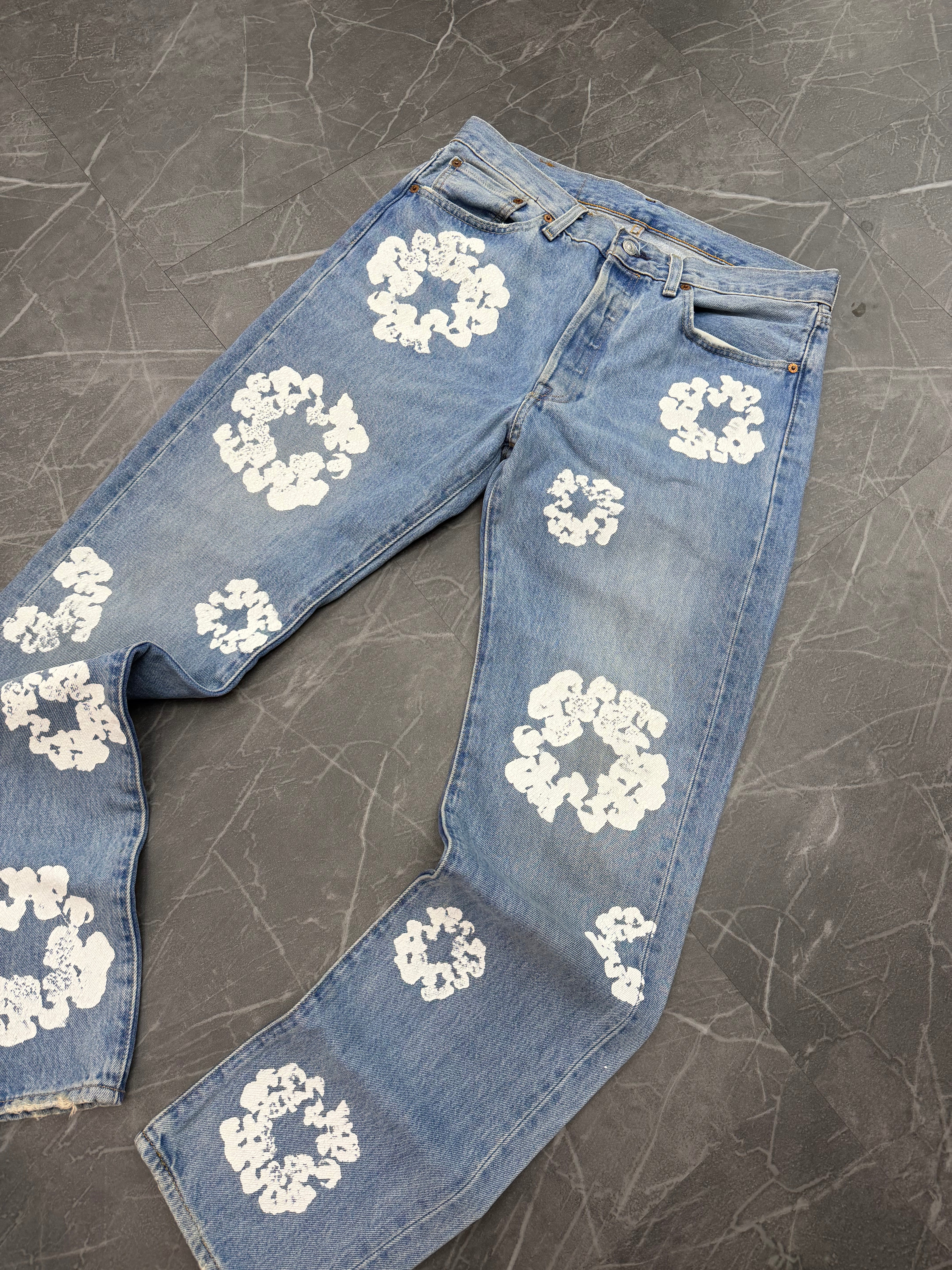 Denim Tears Cotton Wreath Jeans Light Blue (32x32)