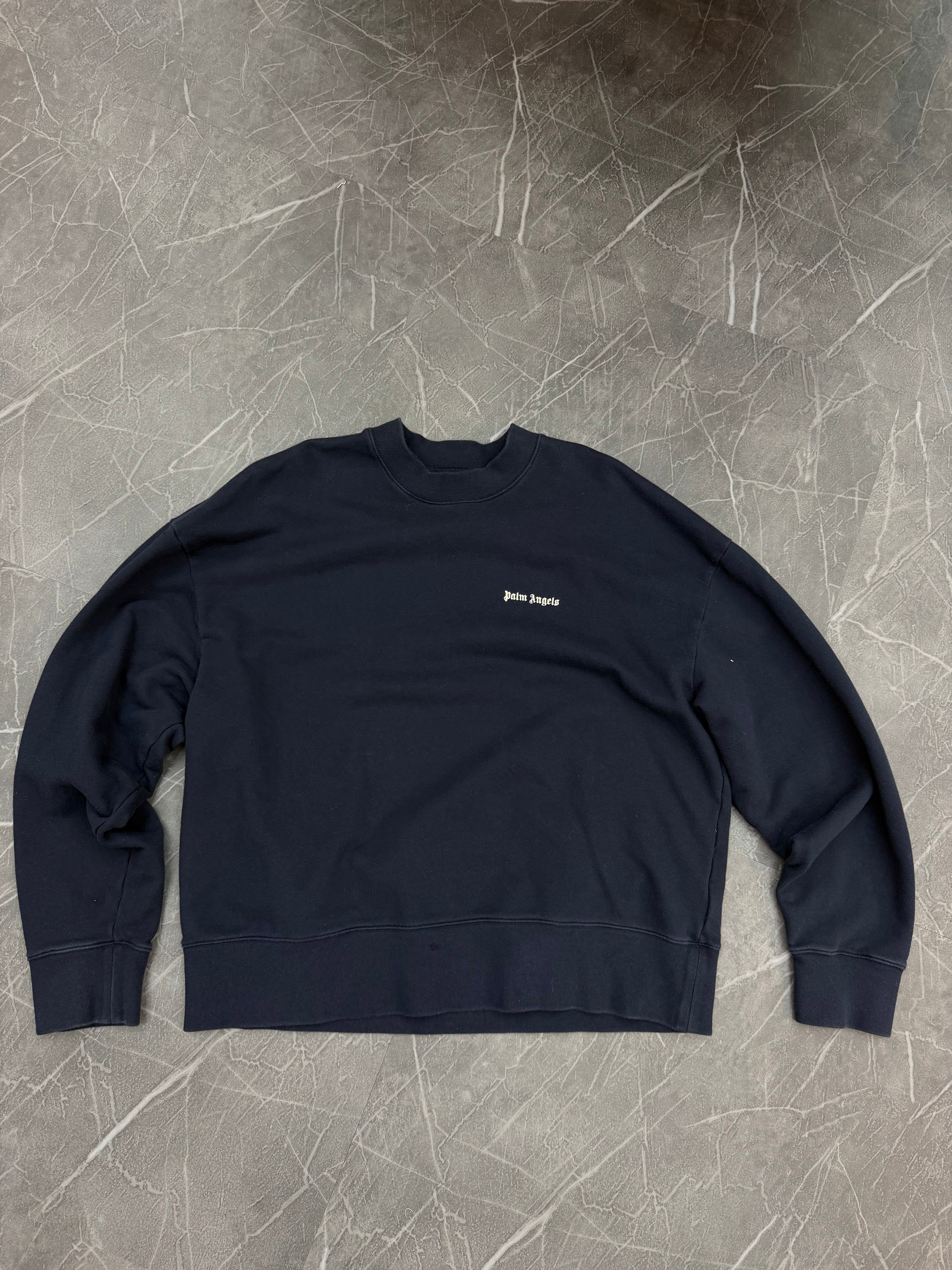 Palm Angels Embroidered Sweatshirt “Navy”