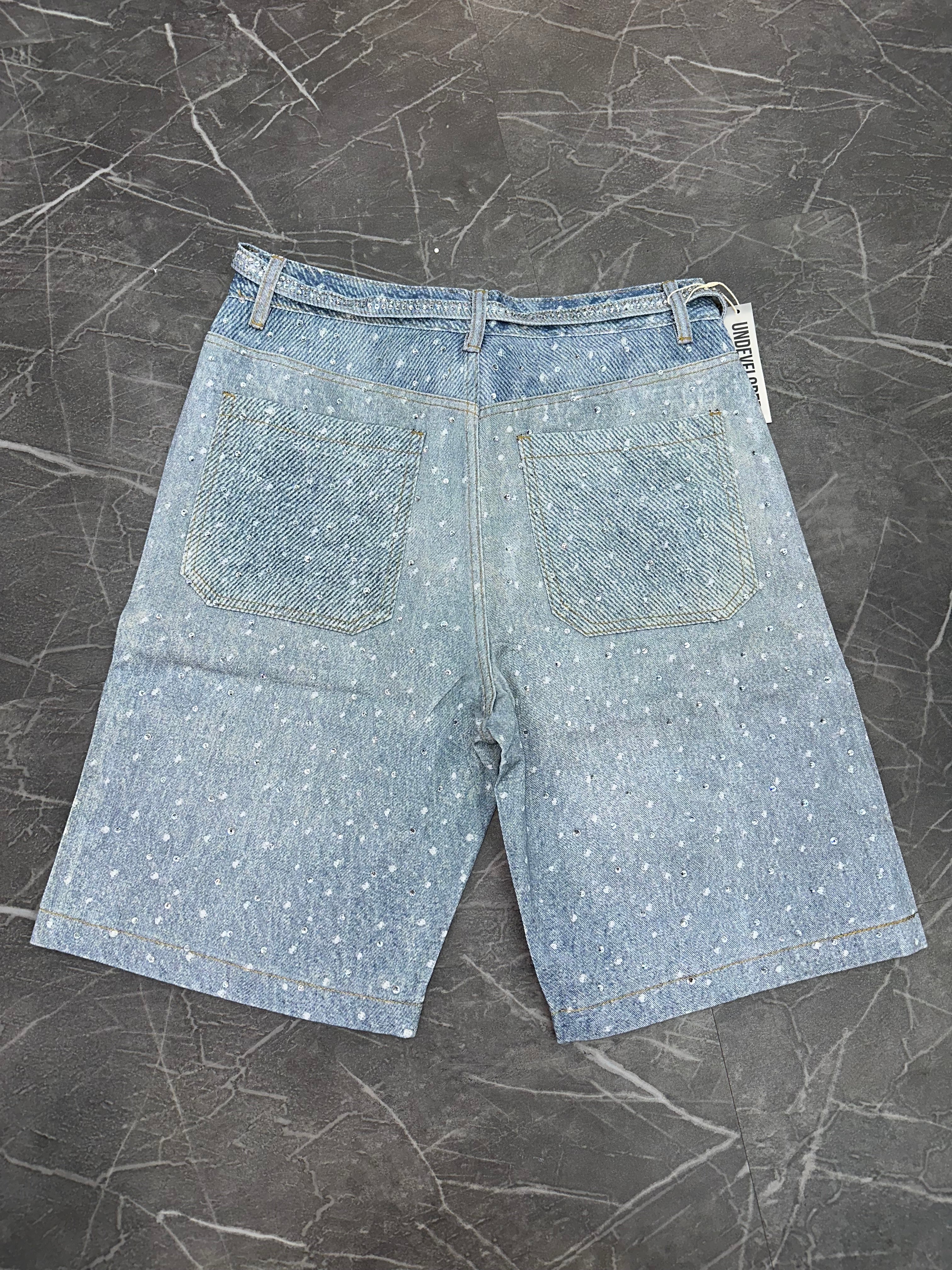 Undeveloped Azul Rhinestone Shorts
