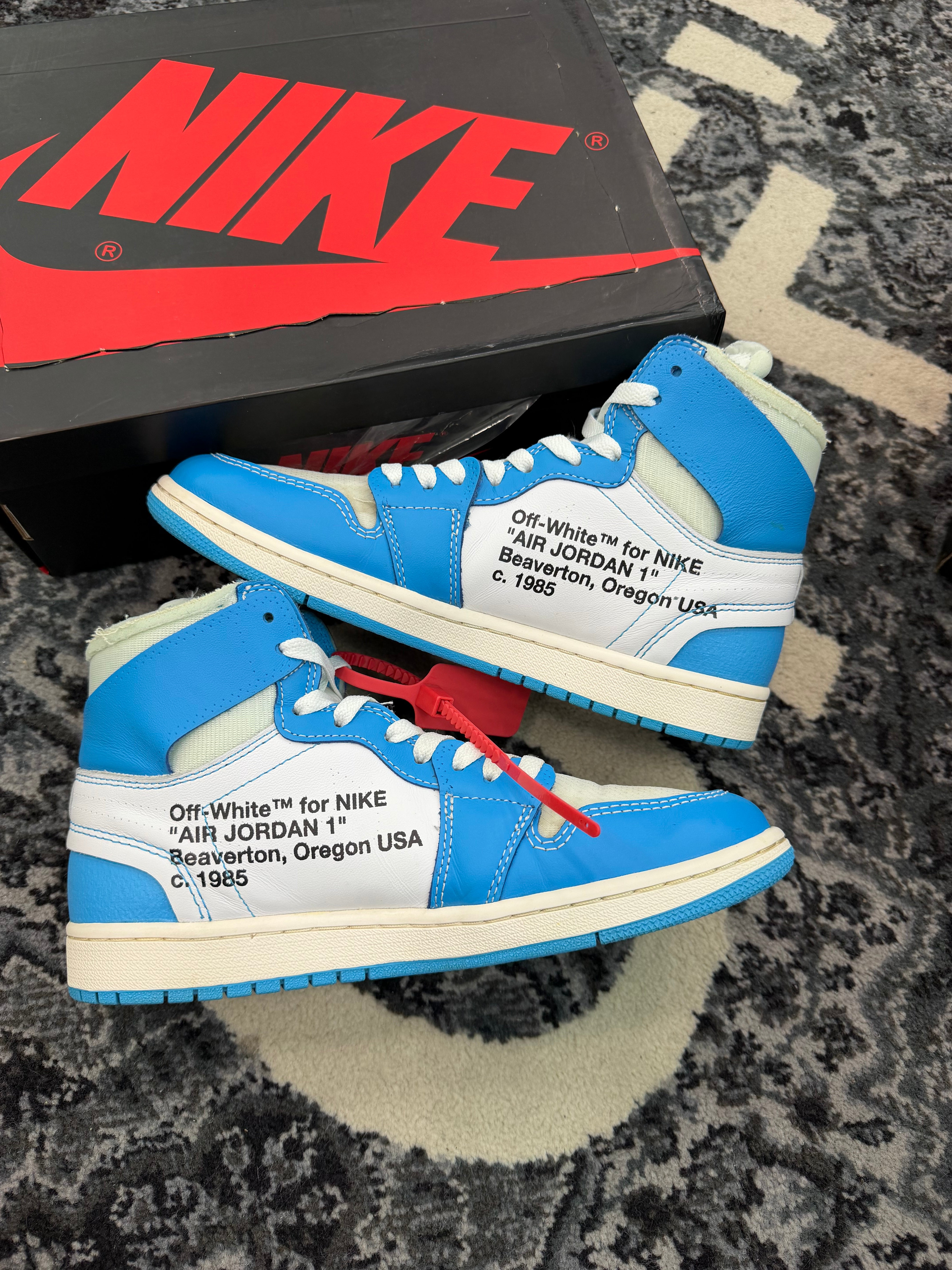 Jordan 1 High x Off White “University Blue”