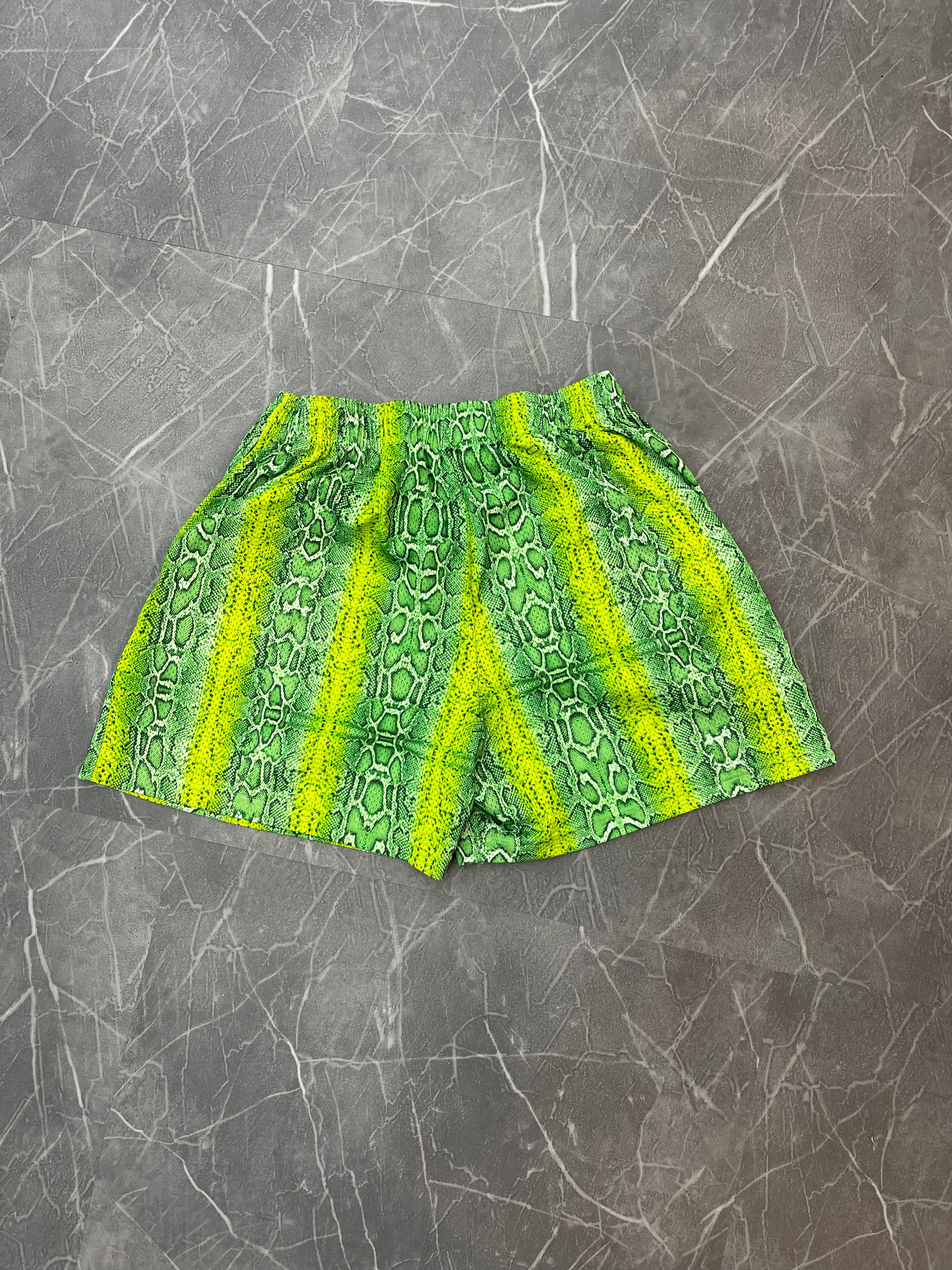 Eric Emanuel “Green Snakeskin” Shorts