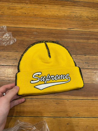 Supreme Beanie “Yellow / Black Stitch”