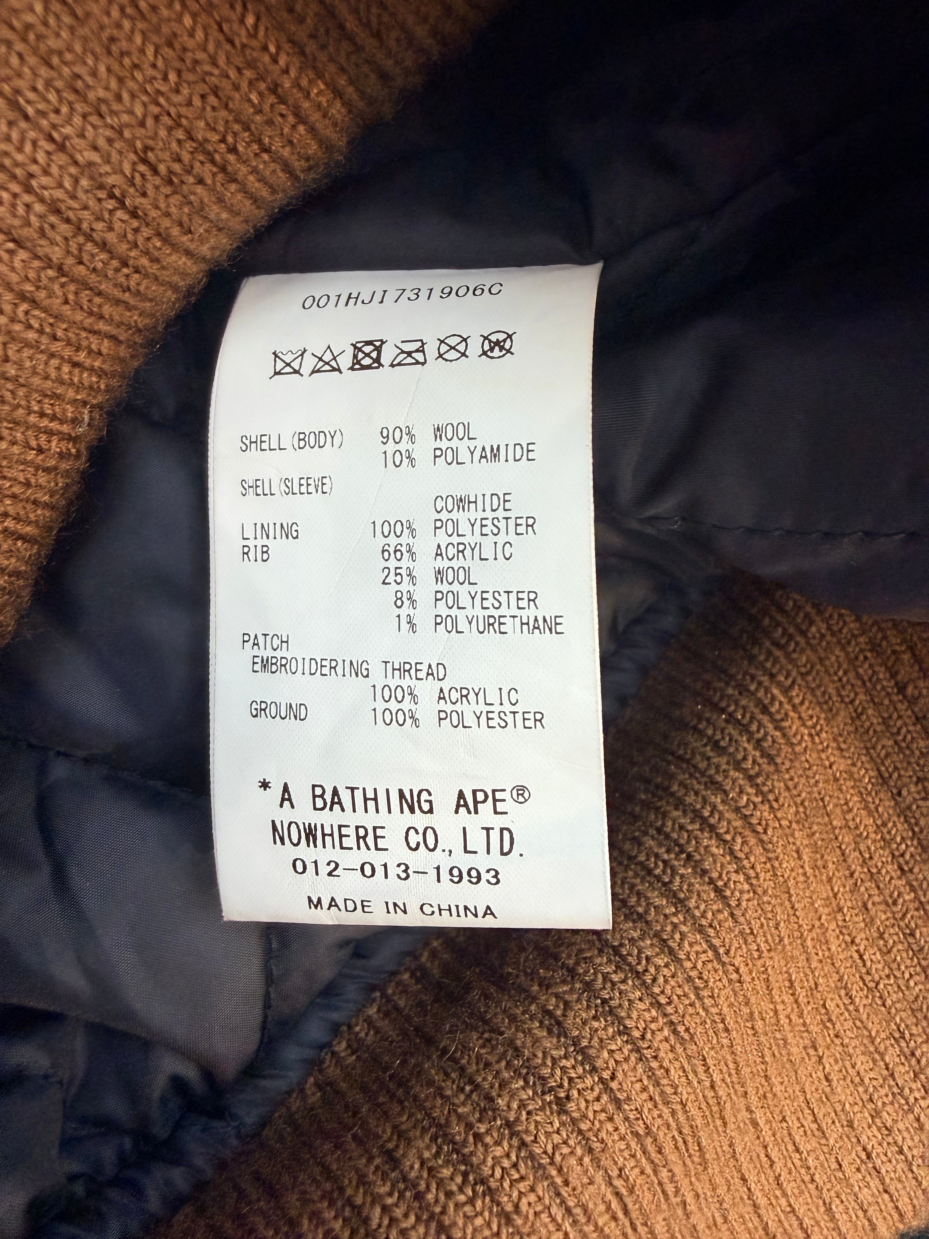 BAPE x END Varsity Jacket