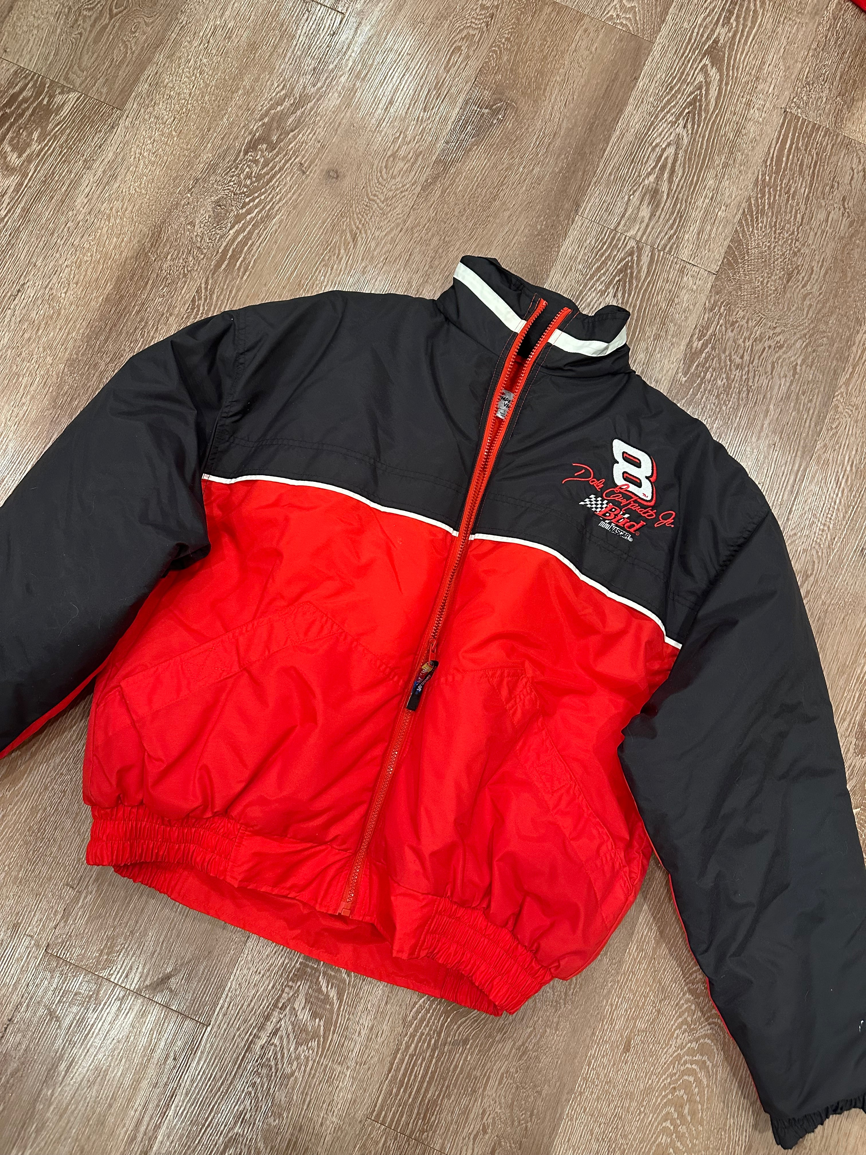 Y2K Dale Earnhardt Jr #8 Budweiser Puffer Jacket NASCAR (L)
