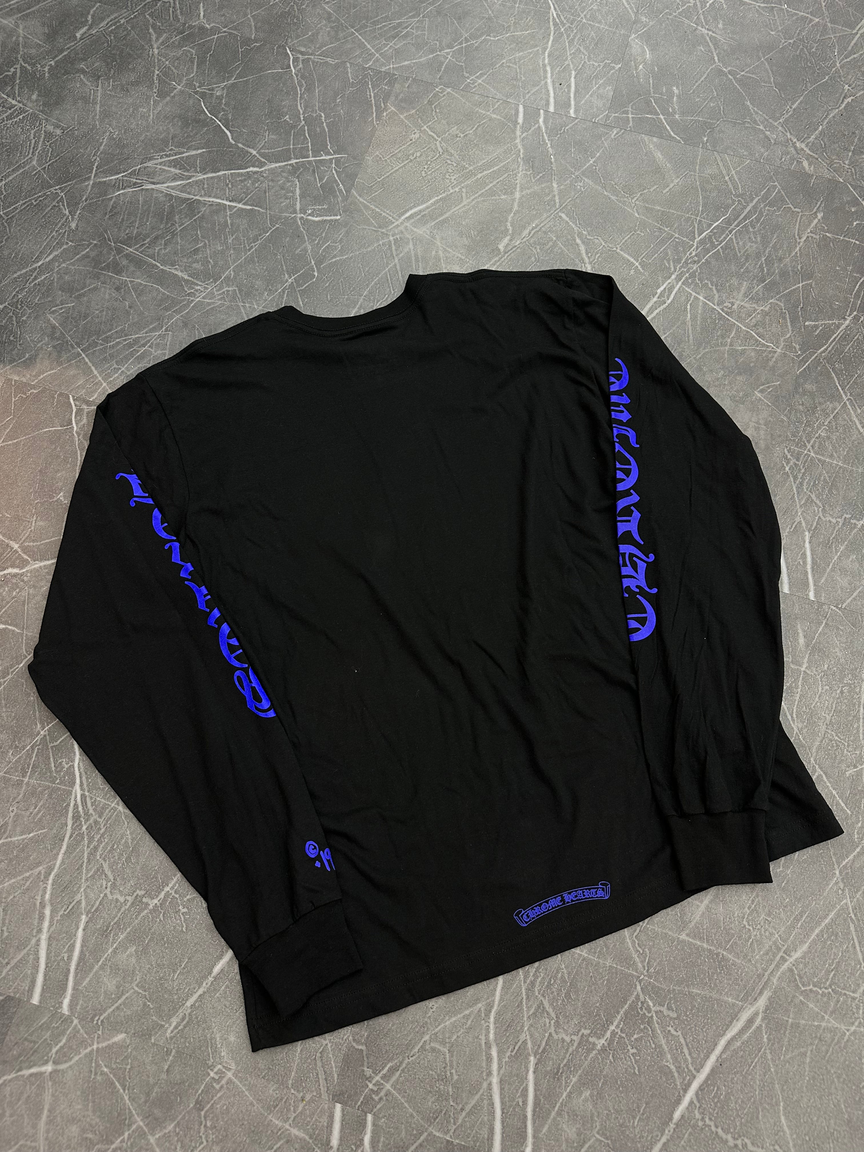 Chrome Hearts 1988 Neck Logo Long Sleeve Blue