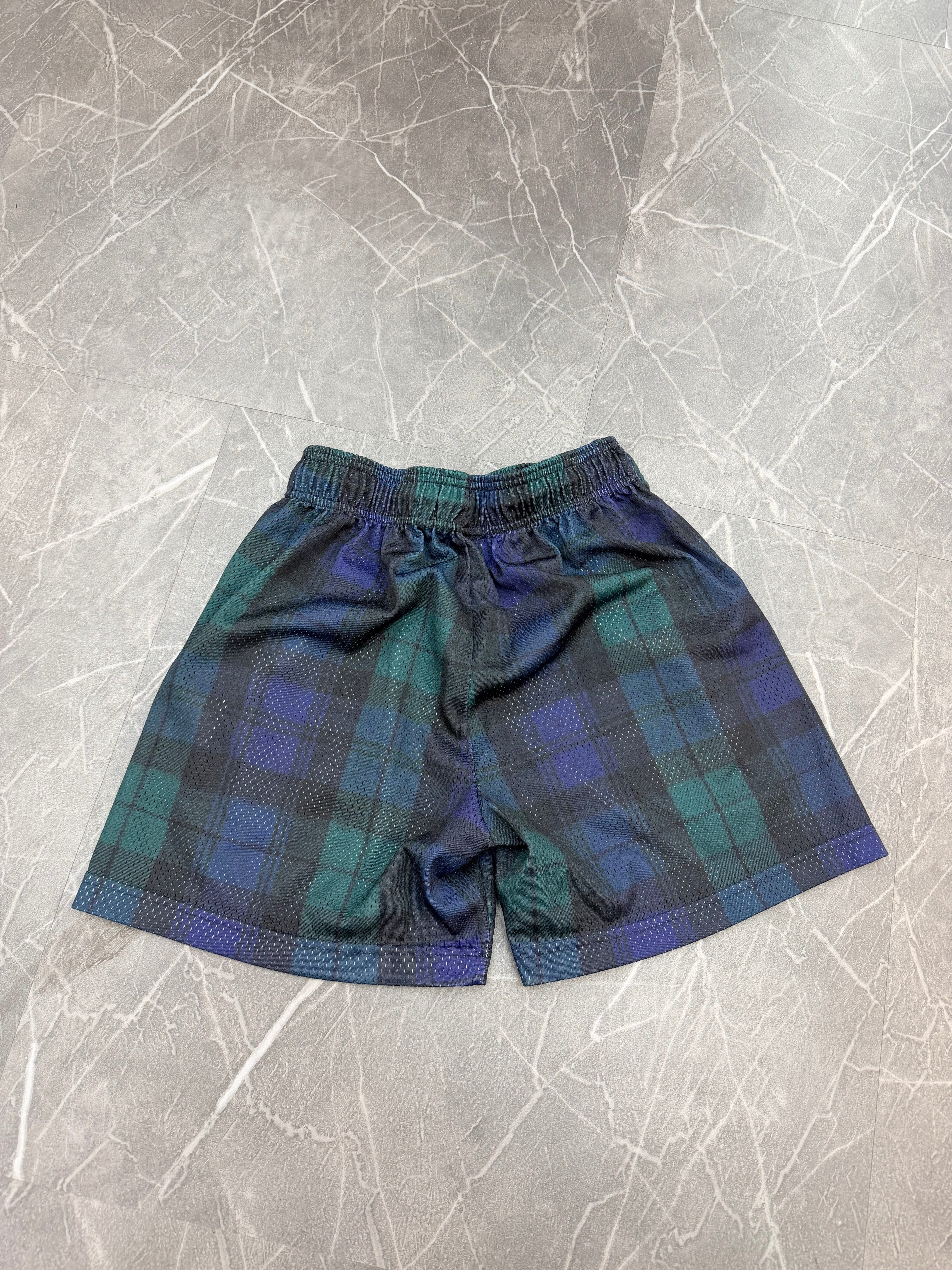 Eric Emanuel Shorts “Navy/Green Plaid”