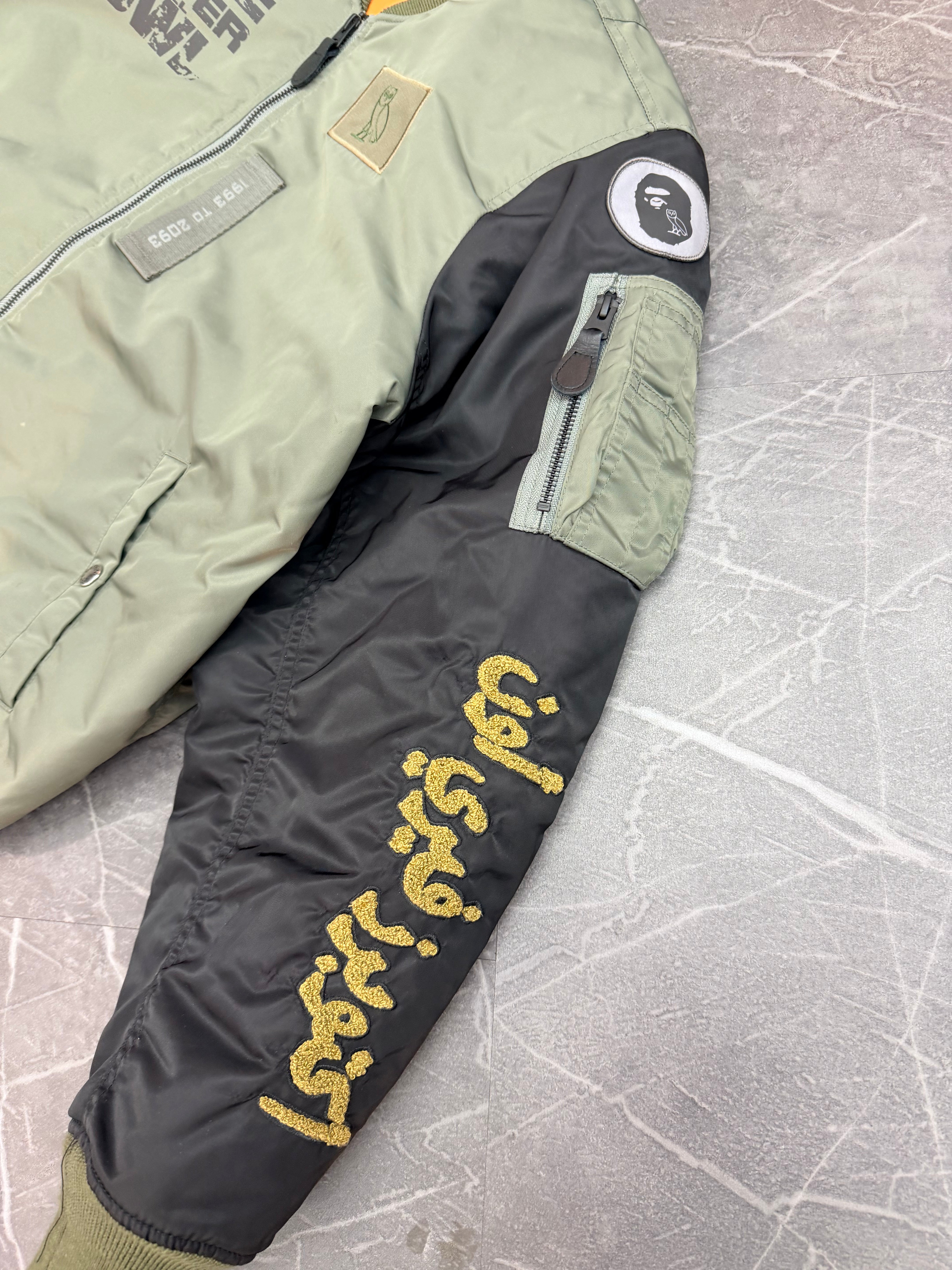BAPE x OVO MA-1 Jacket “Olive Drab”