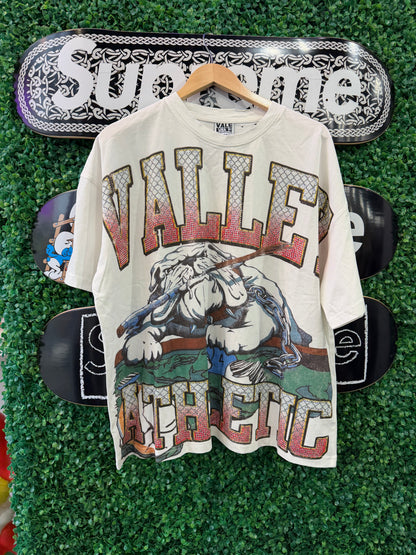 Vale Bulldog White Bling Tee